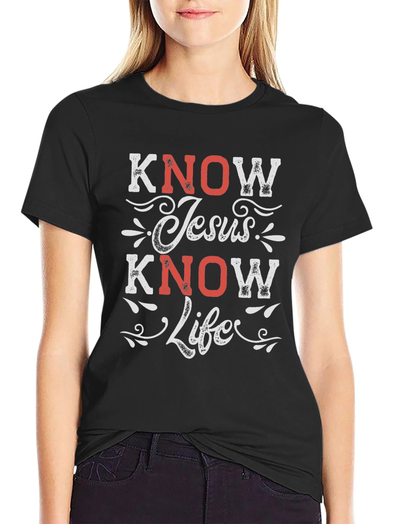 Know Jesus Know Life Graphic T-Shirt
