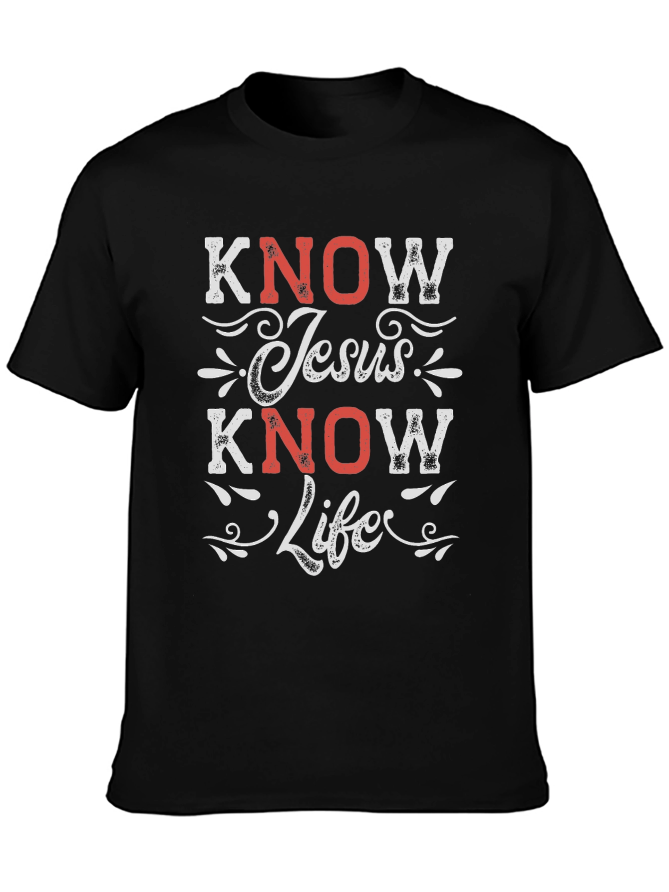 Know Jesus Know Life Graphic T-Shirt