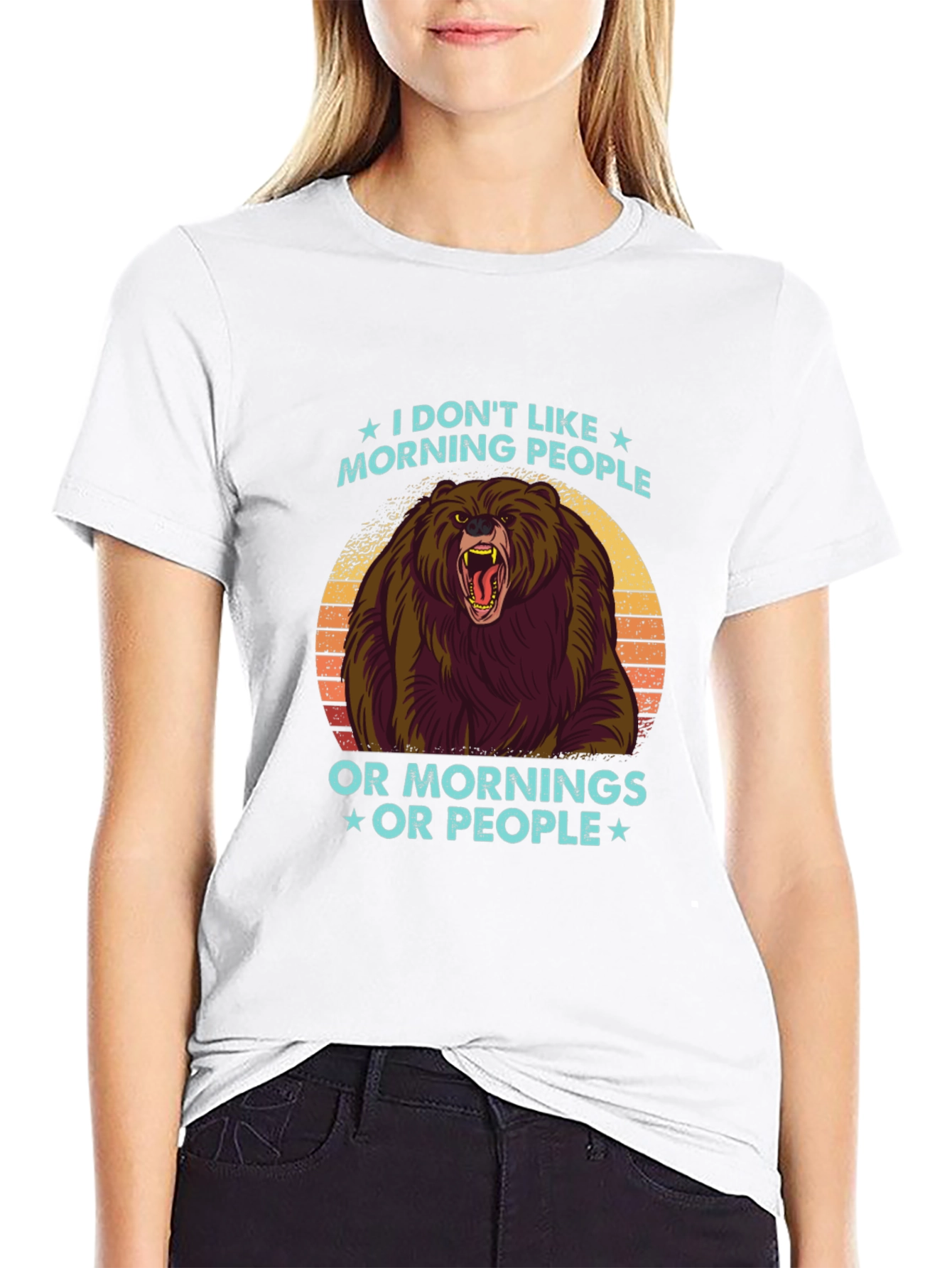 I Dont Like Morning People Graphic Tee