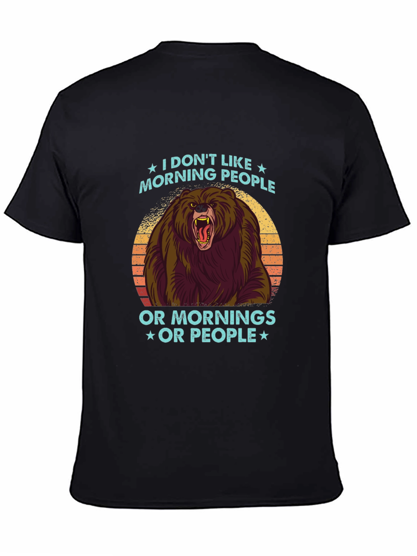 I Dont Like Morning People Graphic Tee