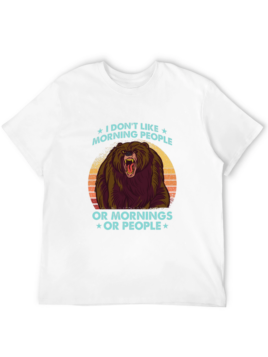 I Dont Like Morning People Graphic Tee