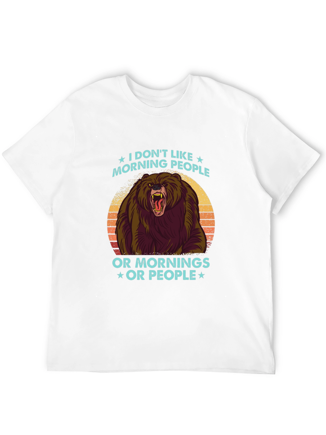 I Dont Like Morning People Graphic Tee
