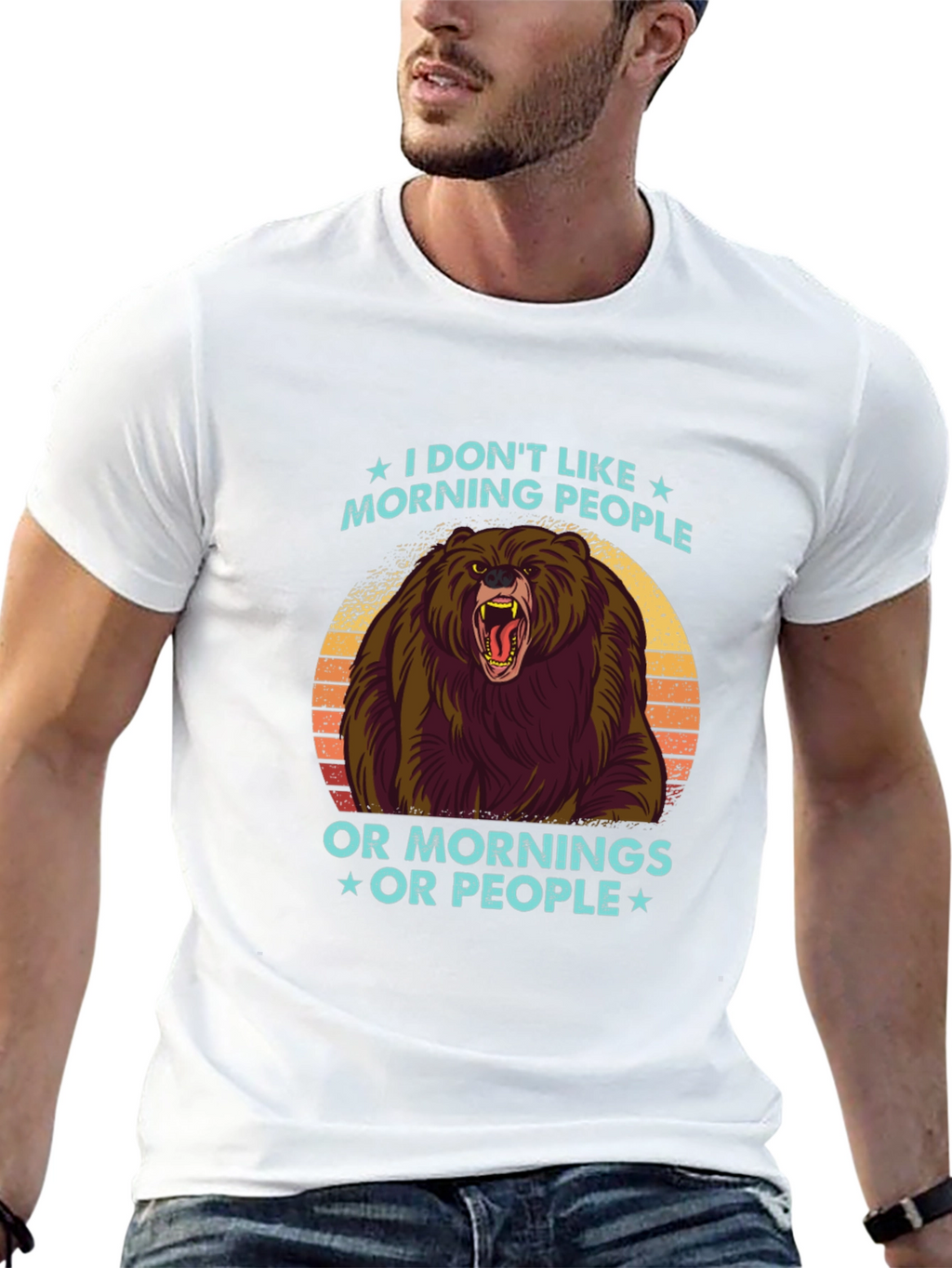 I Dont Like Morning People Graphic Tee