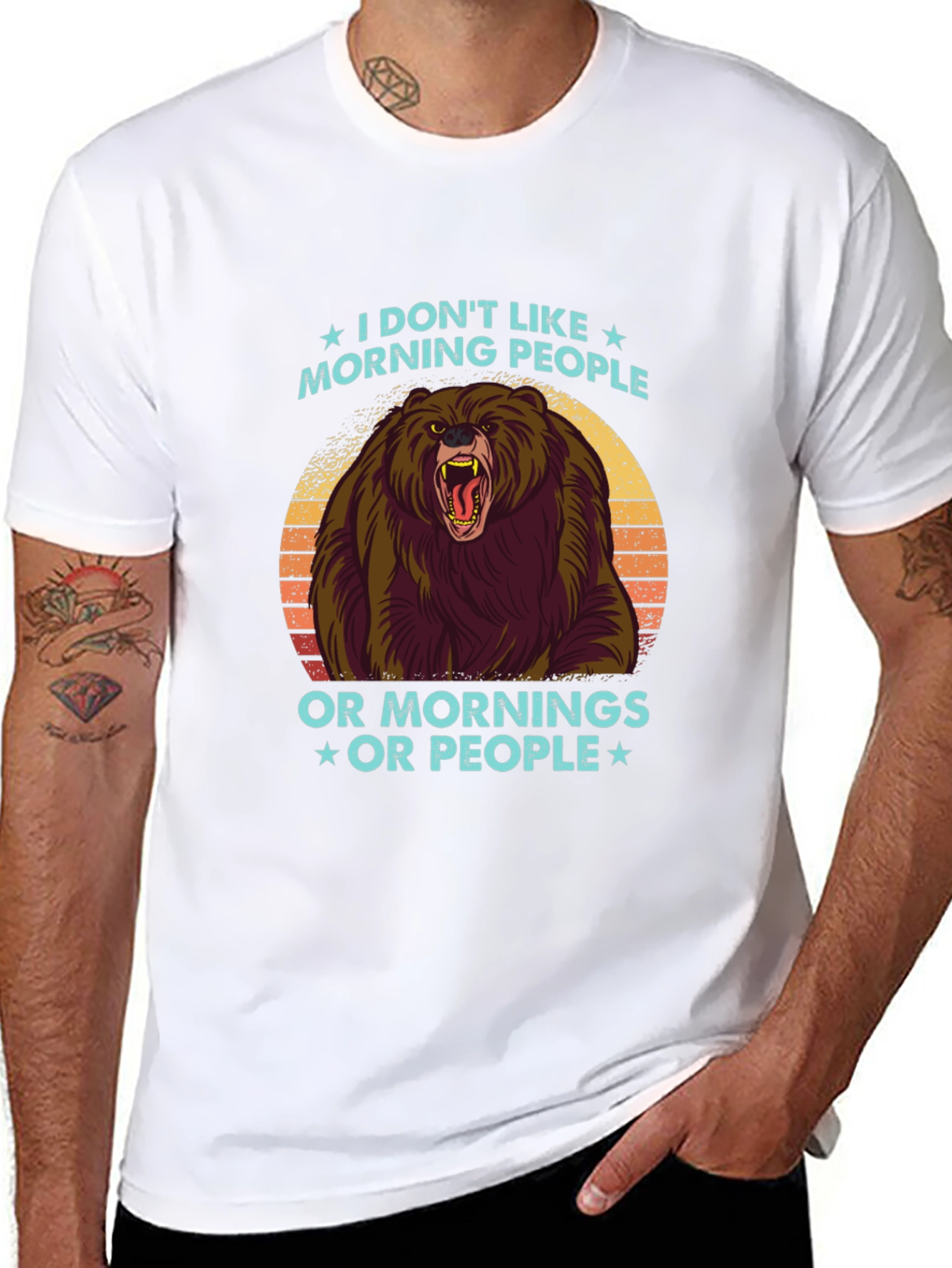 I Dont Like Morning People Graphic Tee