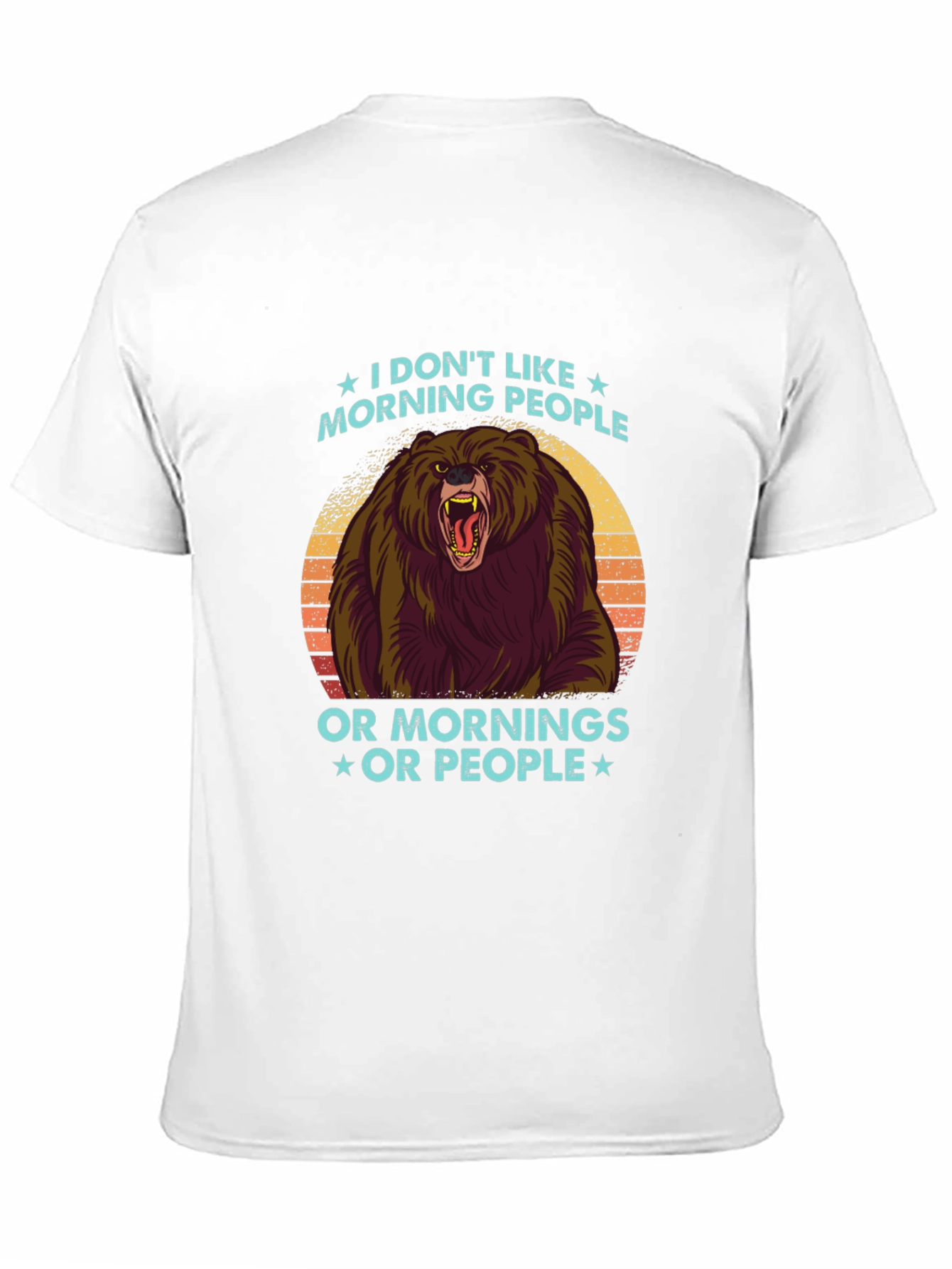 I Dont Like Morning People Graphic Tee
