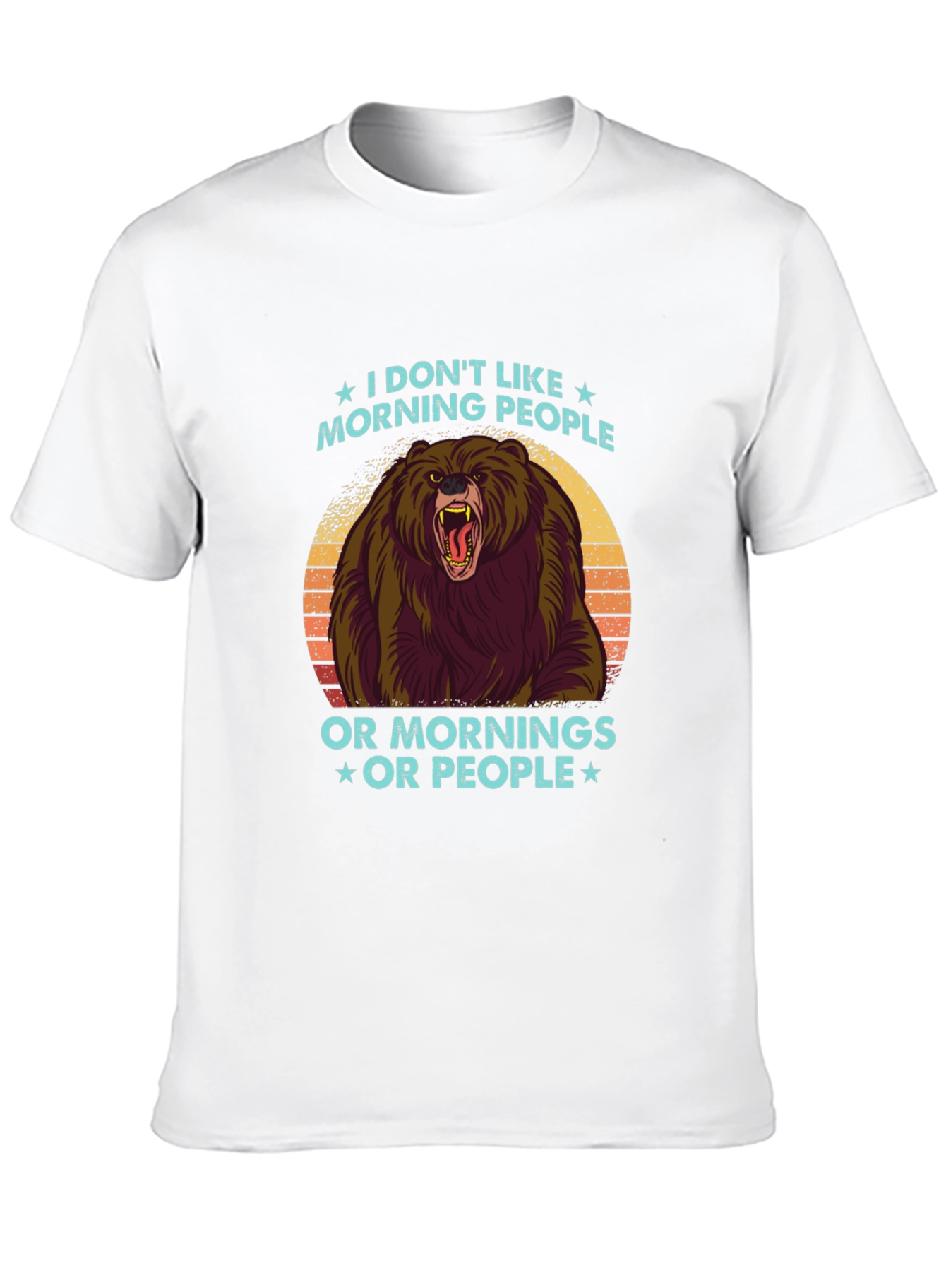 I Dont Like Morning People Graphic Tee