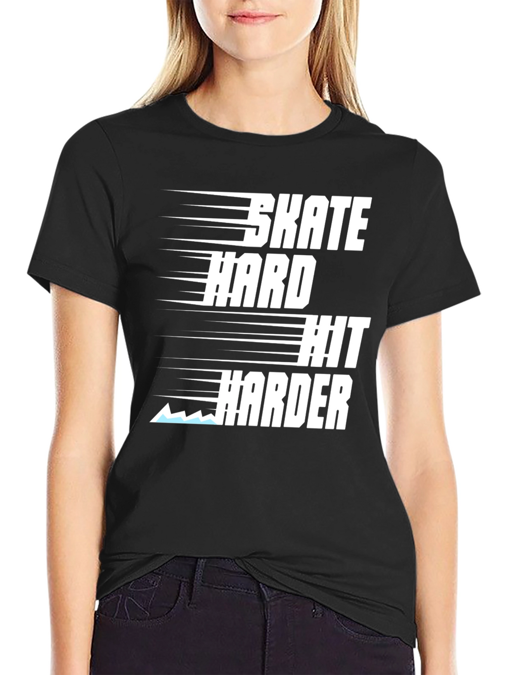 Skate Hard Hit Harder Graphic Tee