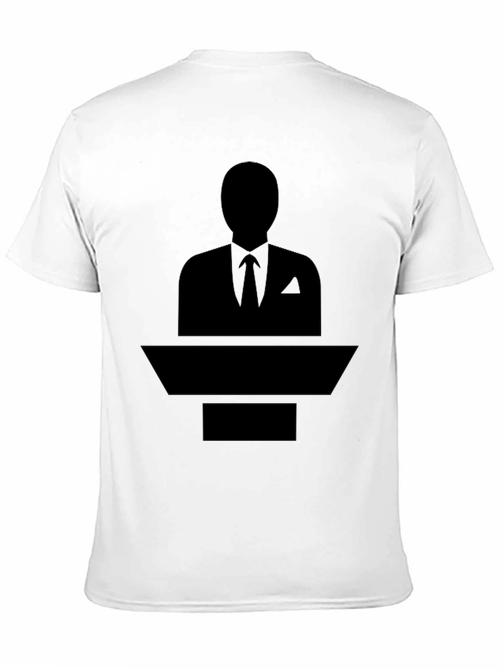 Black Silhouette Suit T-Shirt
