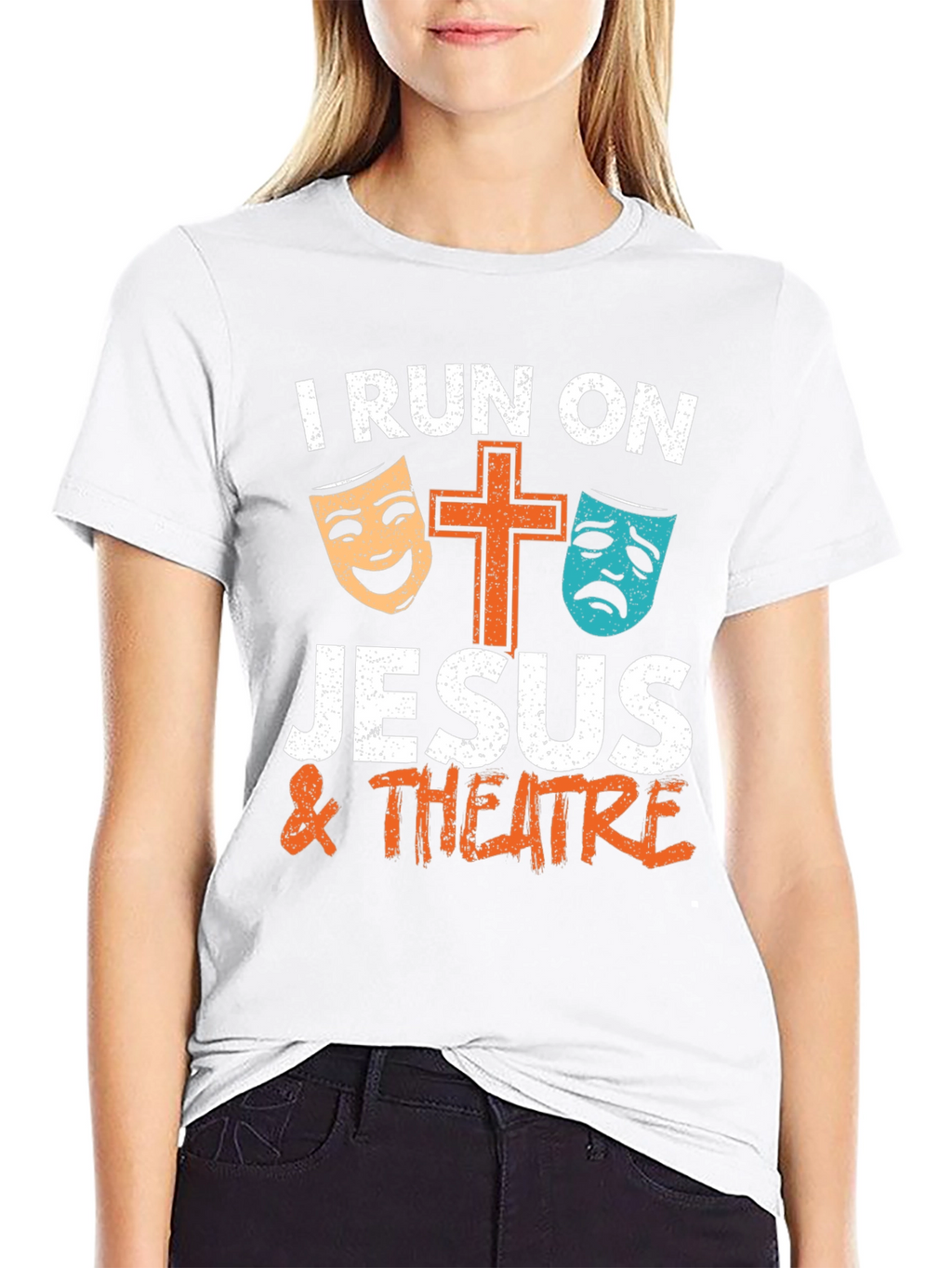 I Run On Jesus & Theatre T-Shirt