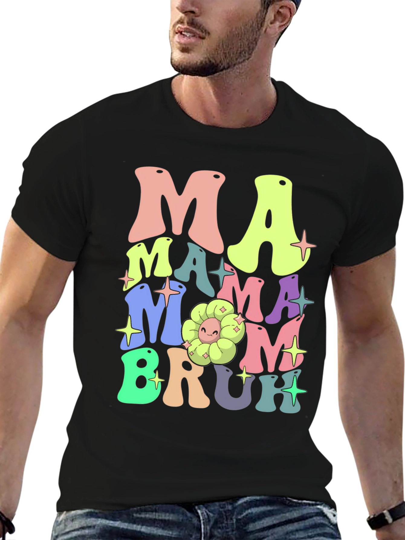 Mama Mom Bruh Graphic T-Shirt