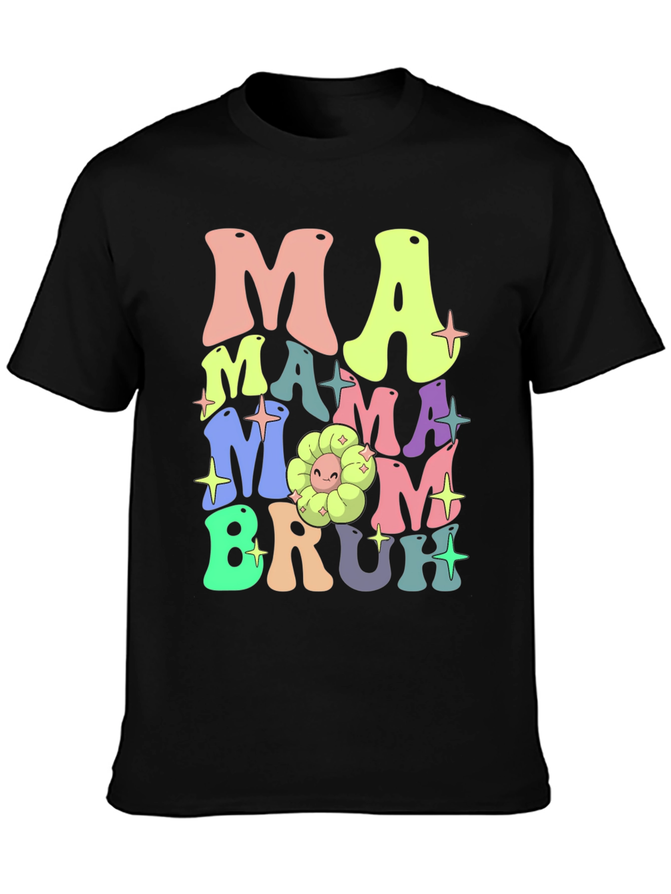 Mama Mom Bruh Graphic T-Shirt