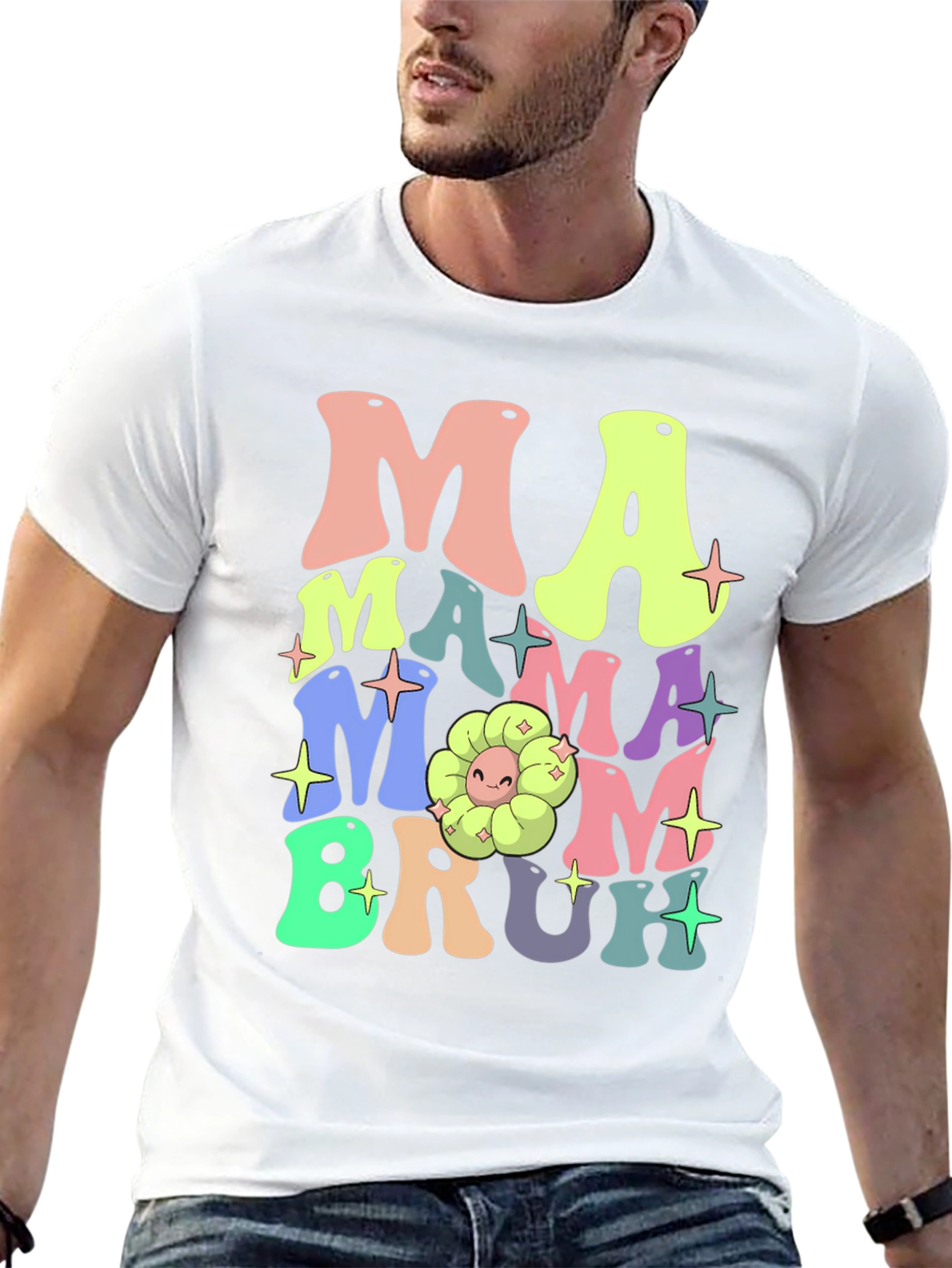 Mama Mom Bruh Graphic T-Shirt