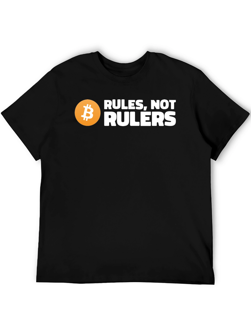 Bitcoin Rules Not Rulers Graphic T-Shirt