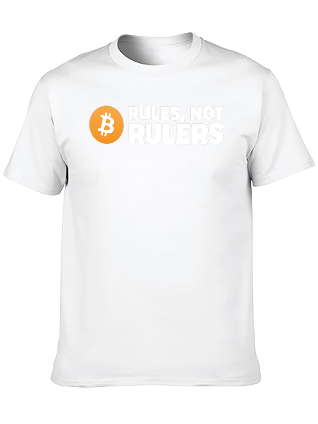 Bitcoin Rules Not Rulers Graphic T-Shirt