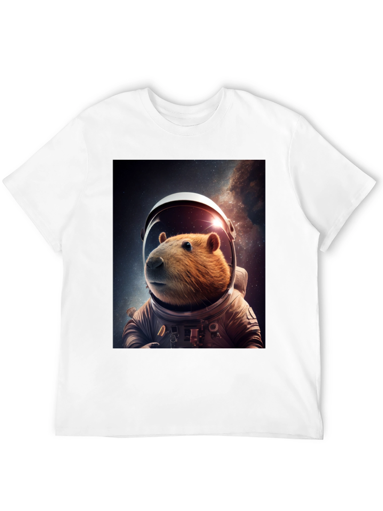 Astronaut Capybara Graphic Tee