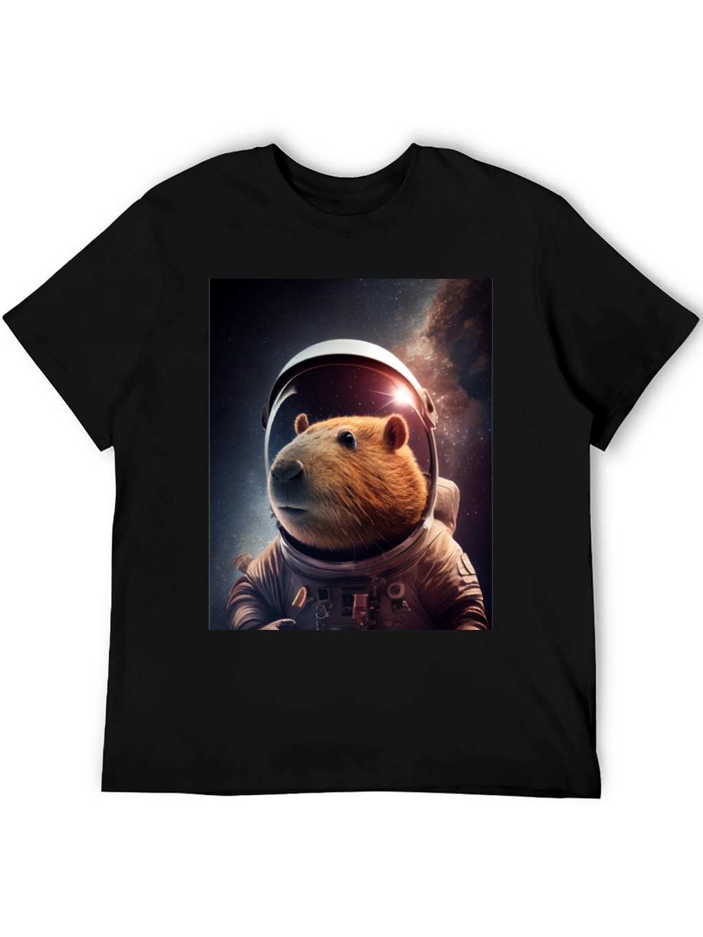 Astronaut Capybara Graphic Tee