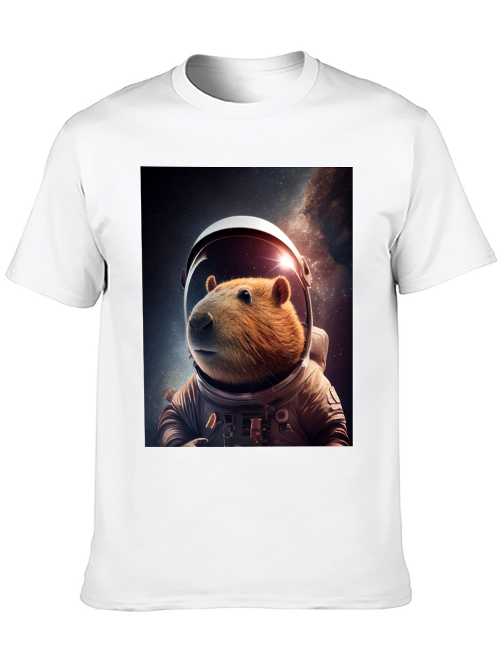 Astronaut Capybara Graphic Tee