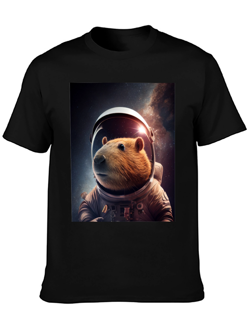 Astronaut Capybara Graphic Tee