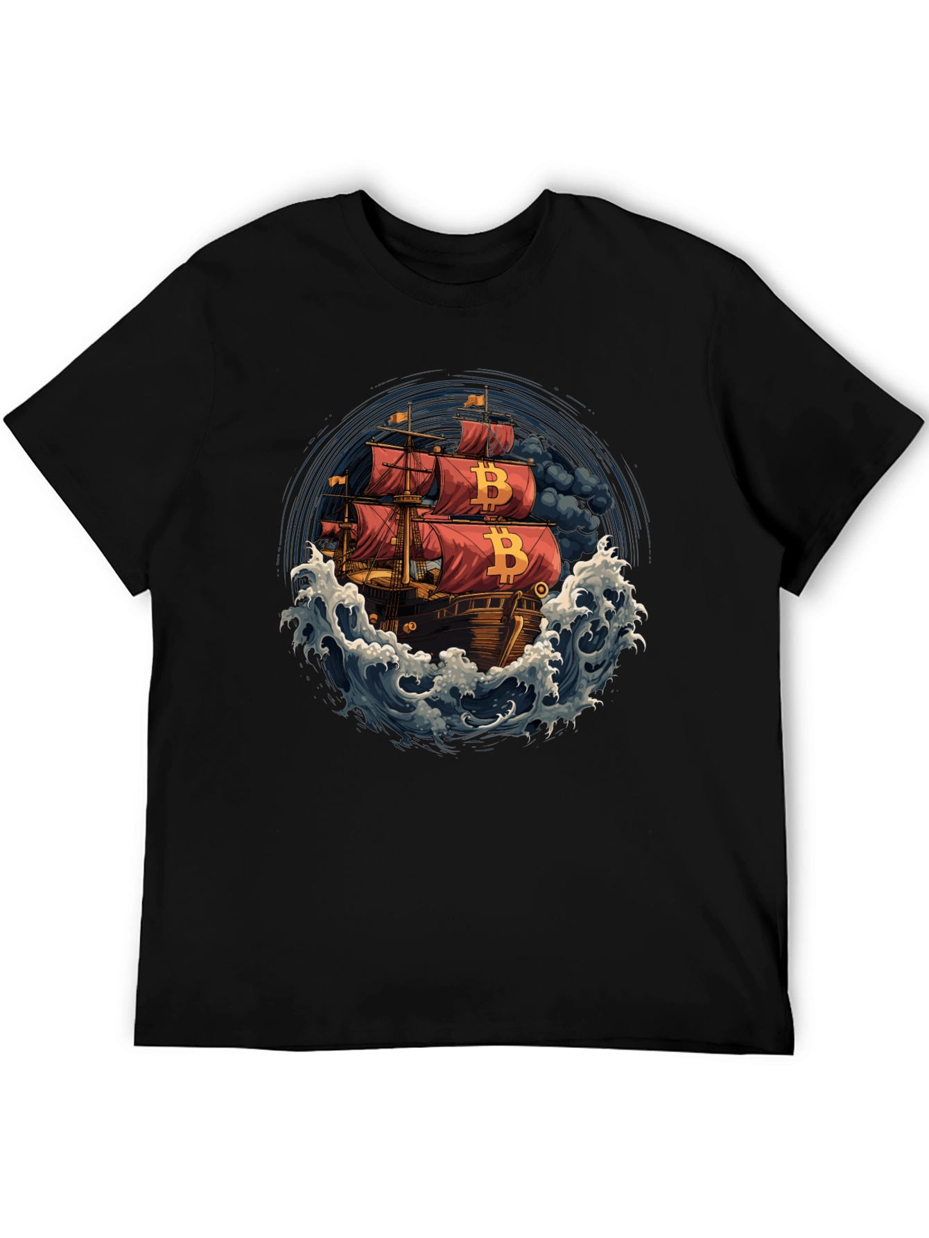 Bitcoin Pirate Ship T-Shirt - Crypto Tee