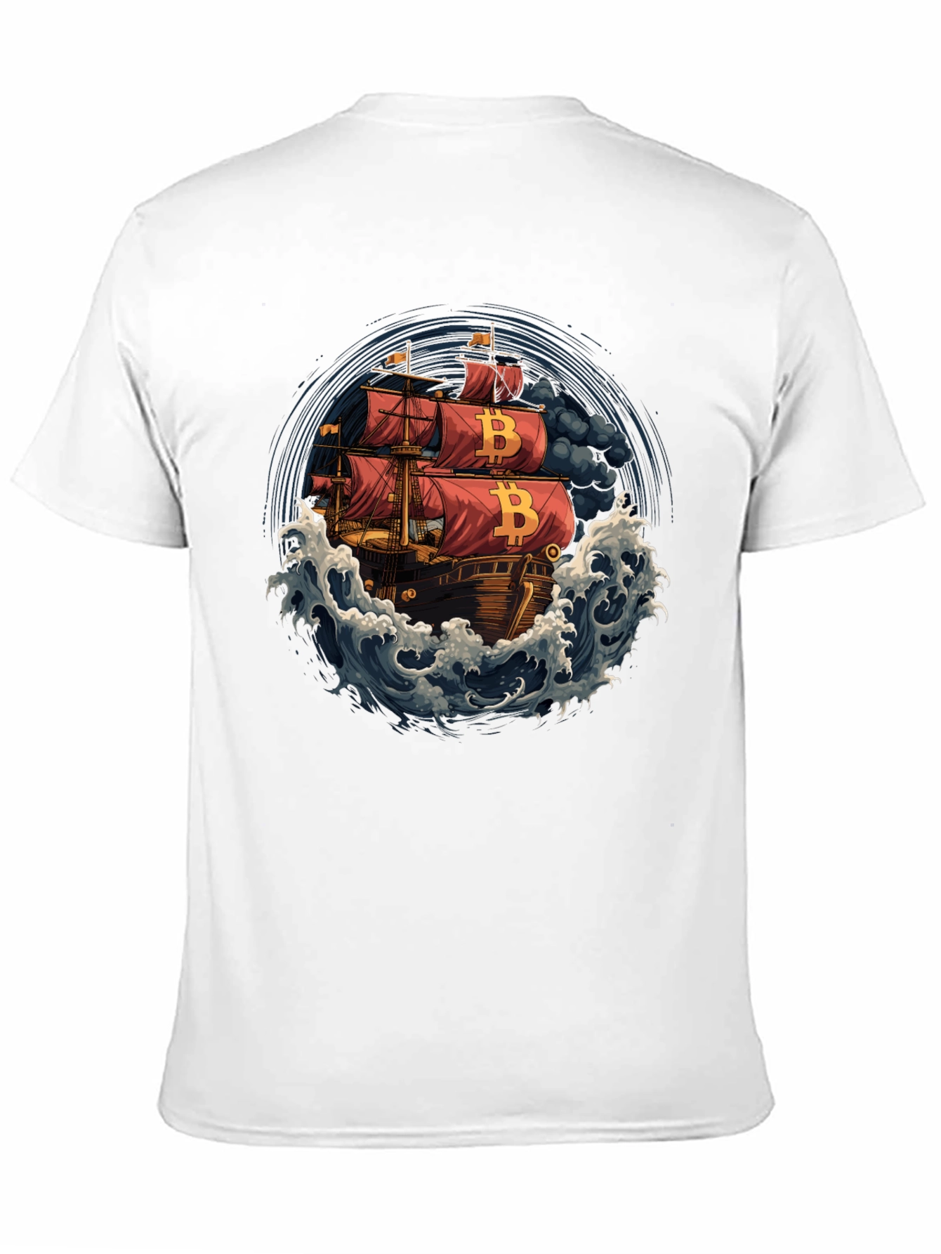 Bitcoin Pirate Ship T-Shirt - Crypto Tee