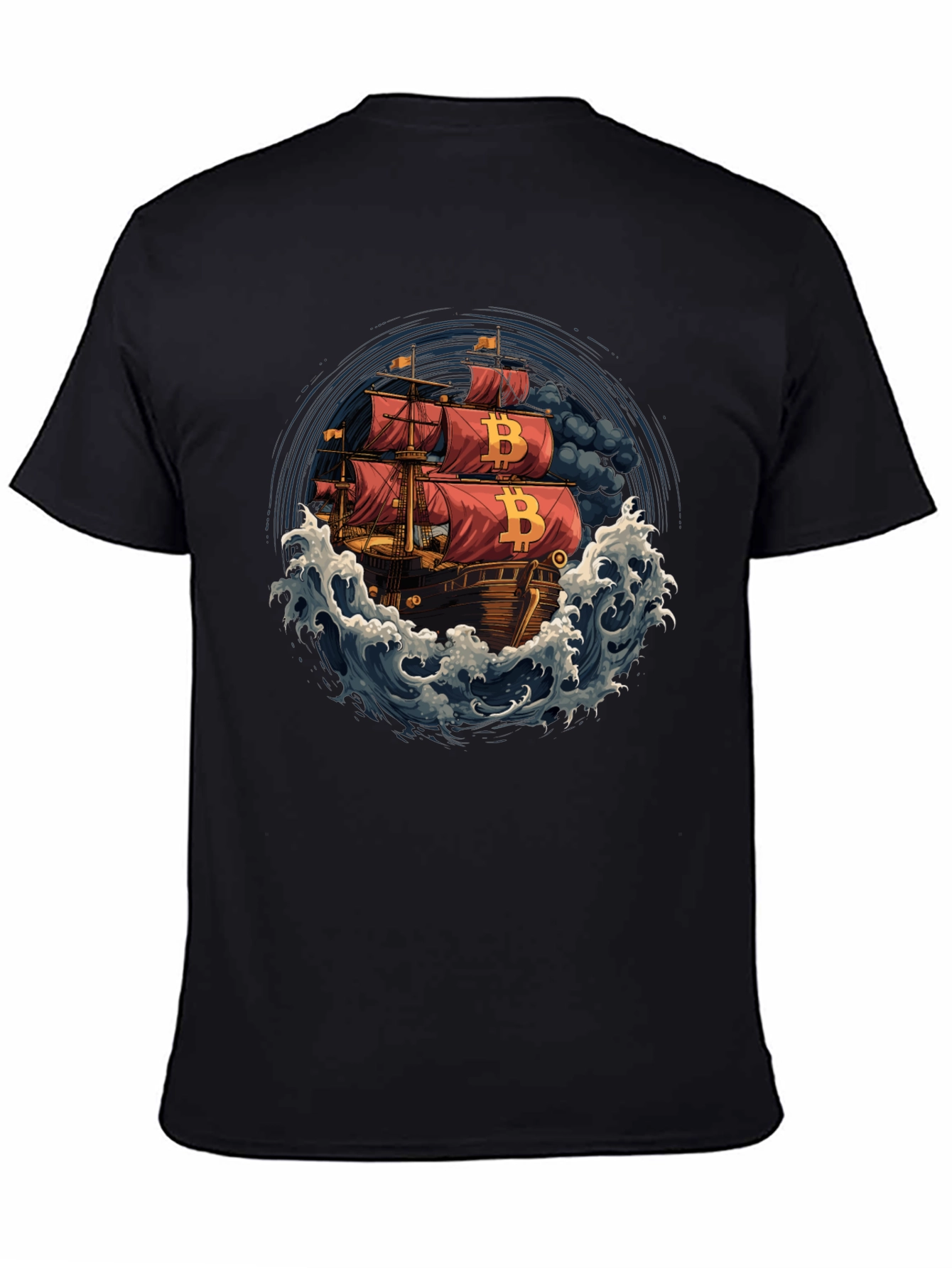 Bitcoin Pirate Ship T-Shirt - Crypto Tee