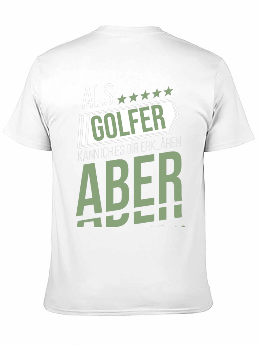 Als Golfer Funny Graphic T-Shirt for Golf Lovers