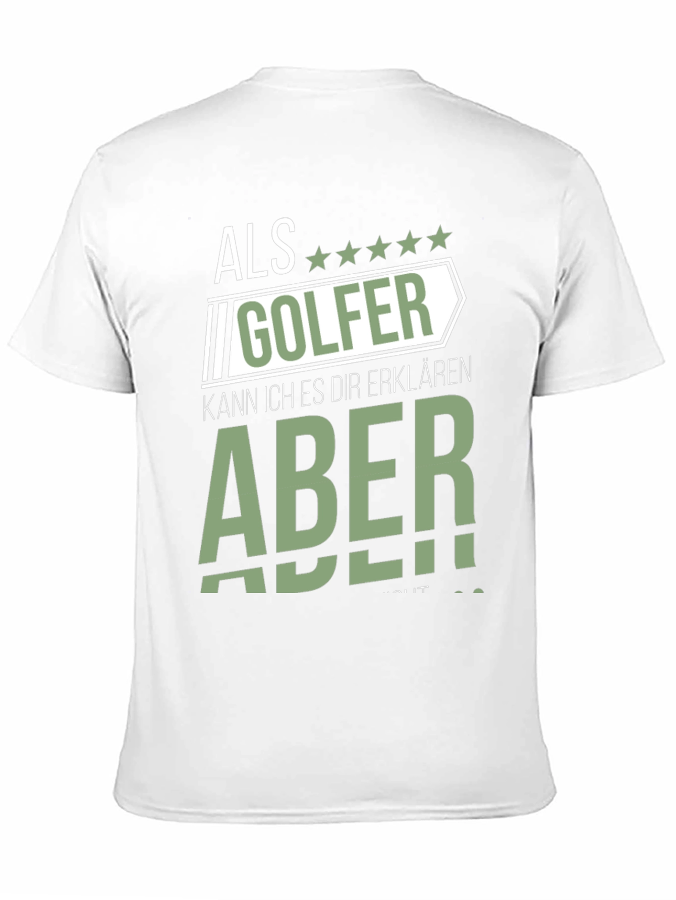 Als Golfer Funny Graphic T-Shirt for Golf Lovers