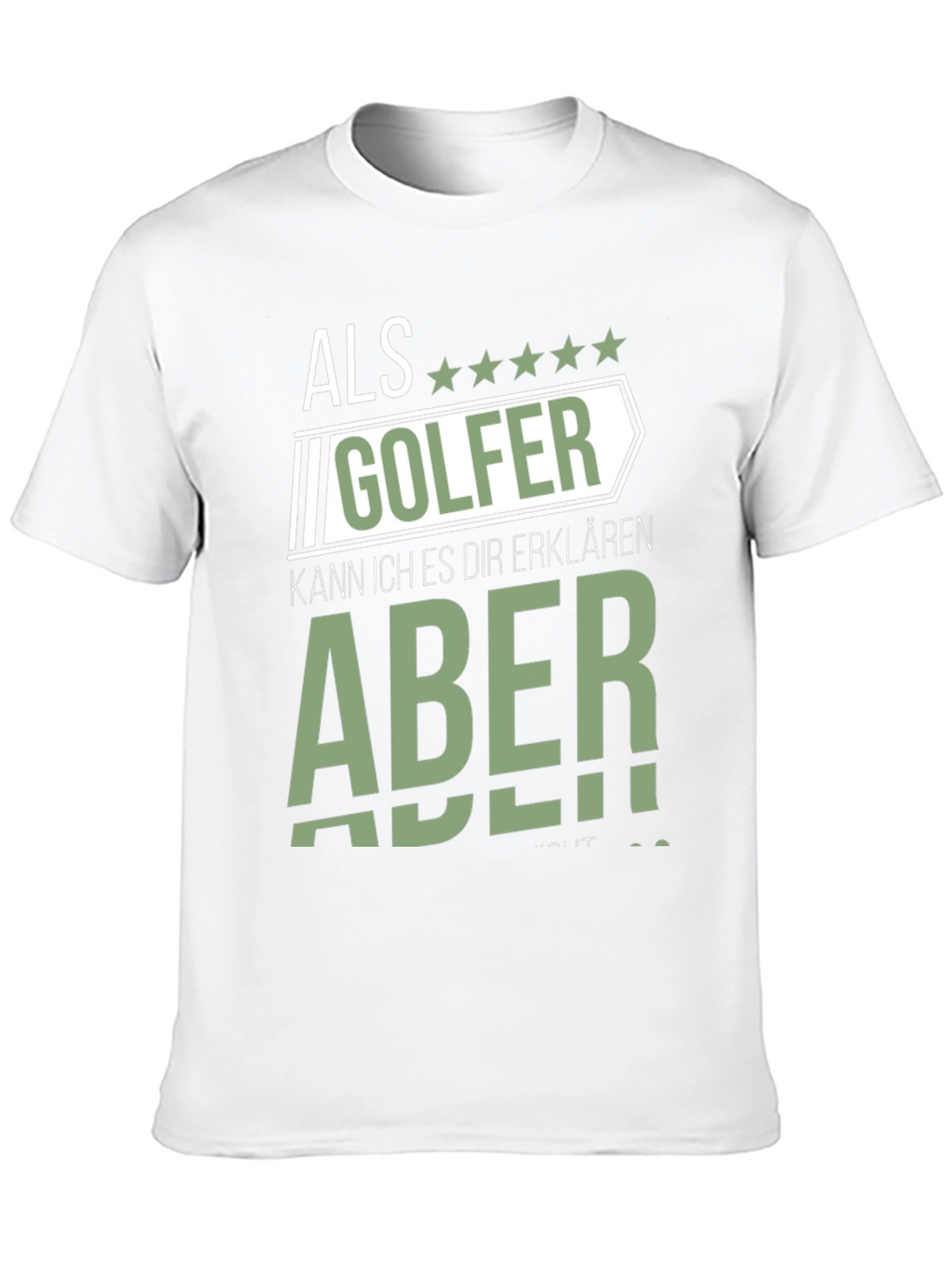 Als Golfer Funny Graphic T-Shirt for Golf Lovers