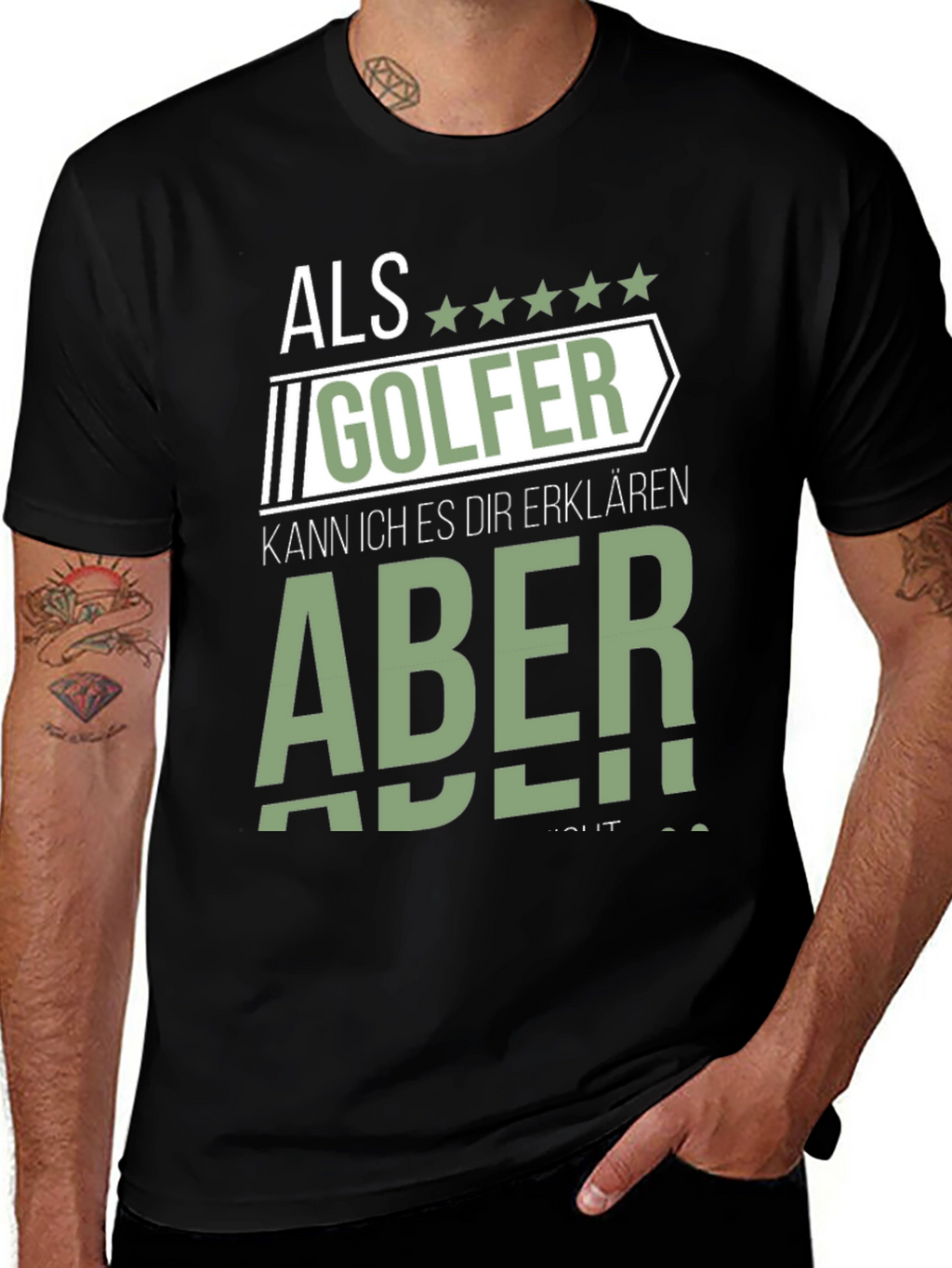 Als Golfer Funny Graphic T-Shirt for Golf Lovers