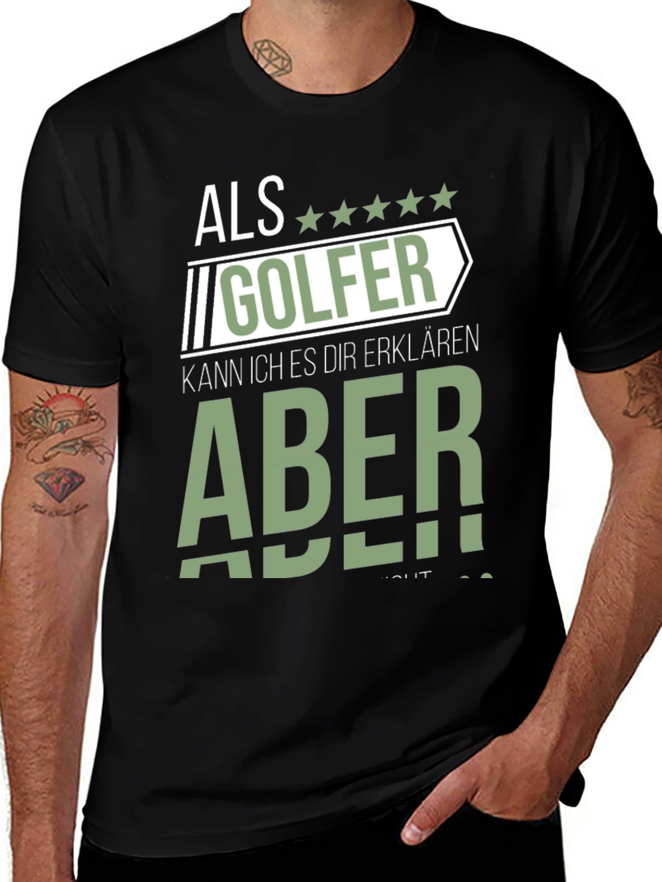 Als Golfer Funny Graphic T-Shirt for Golf Lovers