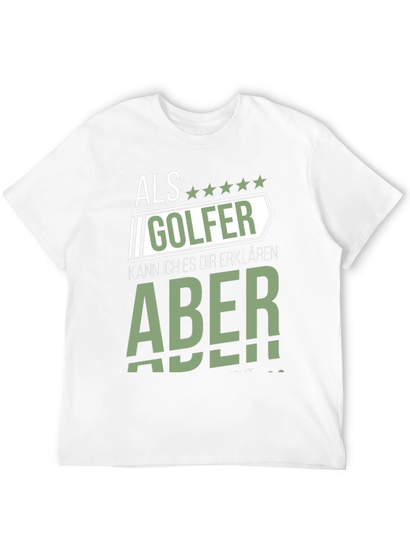Als Golfer Funny Graphic T-Shirt for Golf Lovers