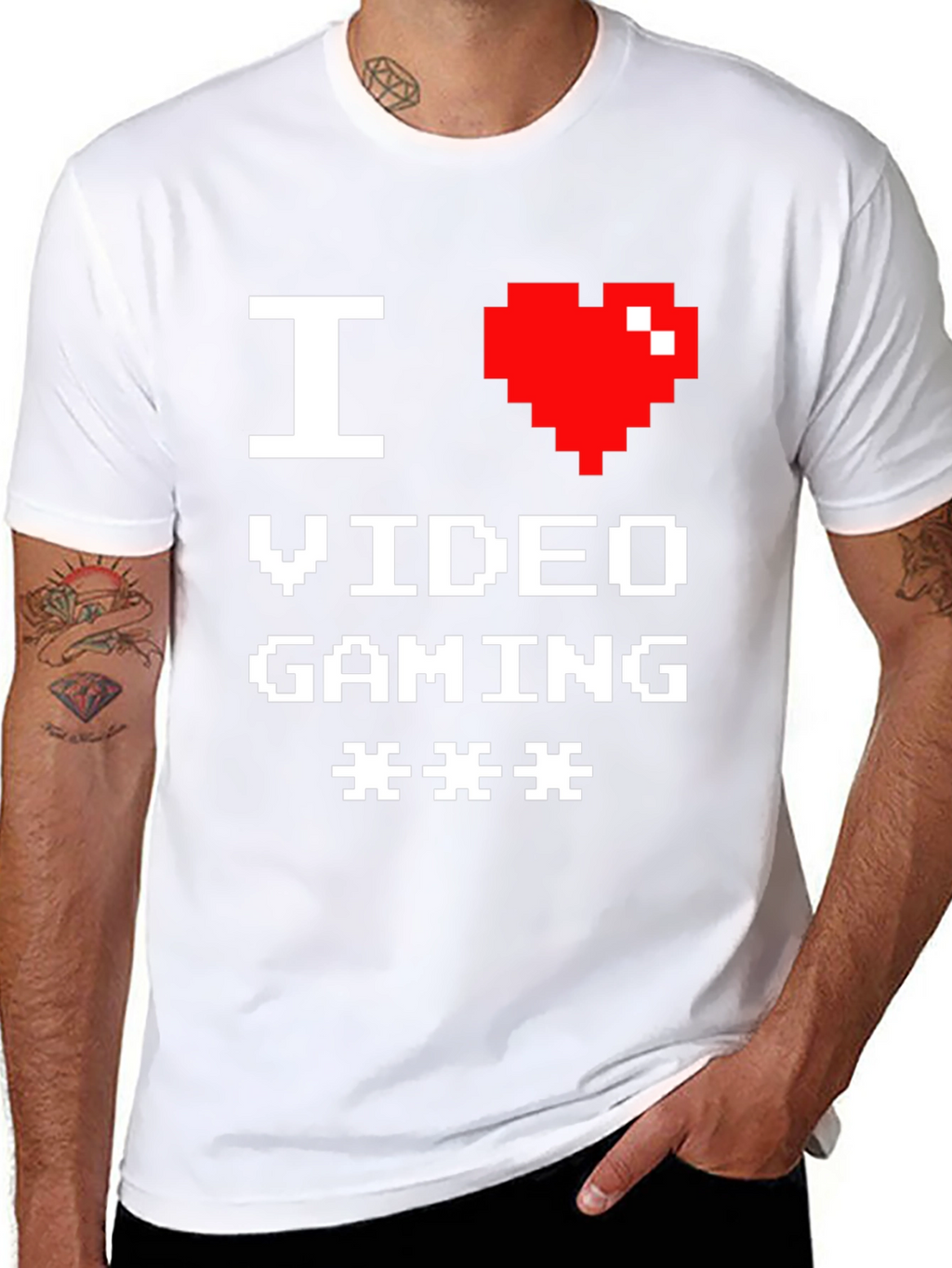 I Heart Video Gaming Black T-Shirt
