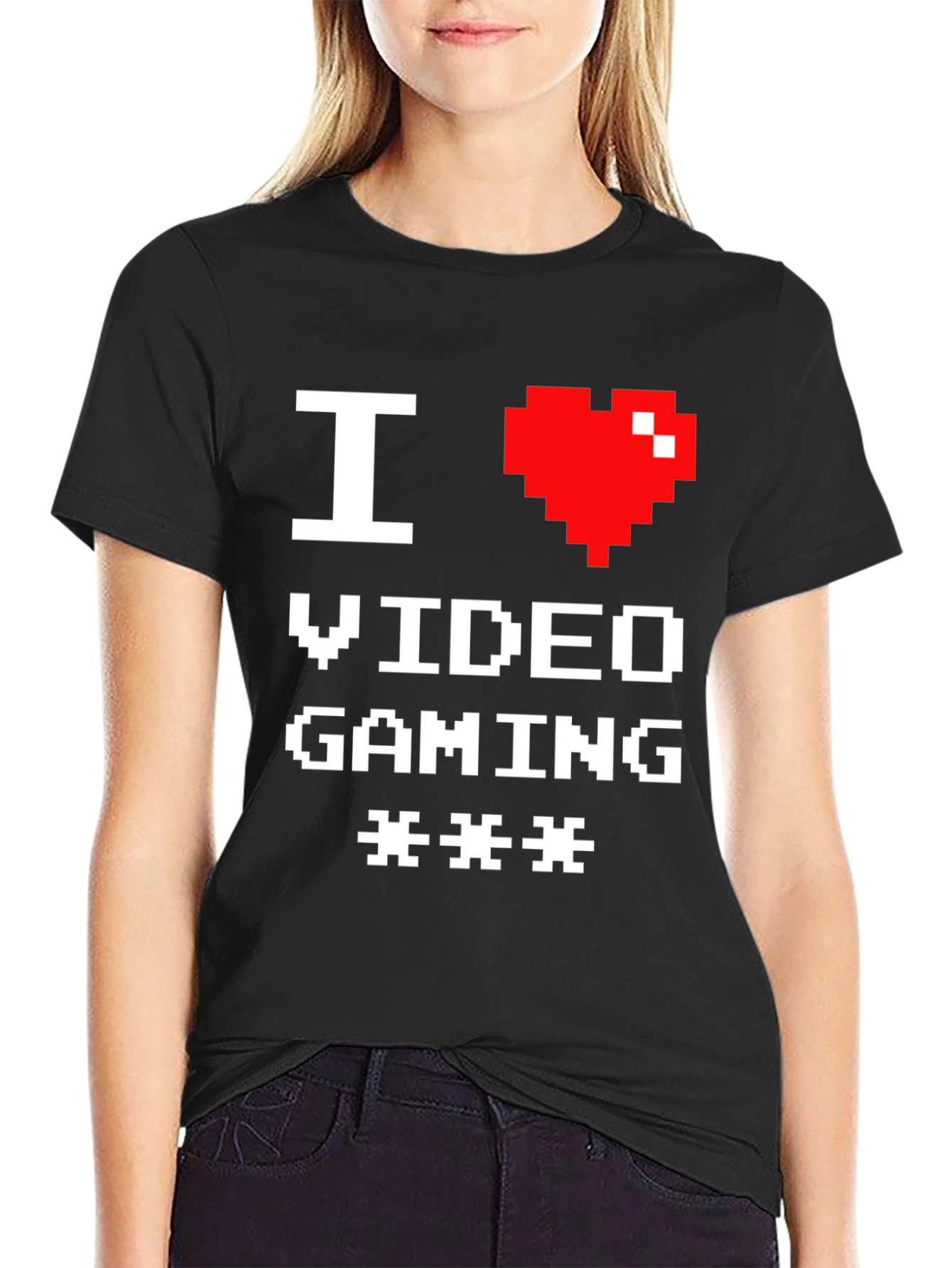I Heart Video Gaming Black T-Shirt
