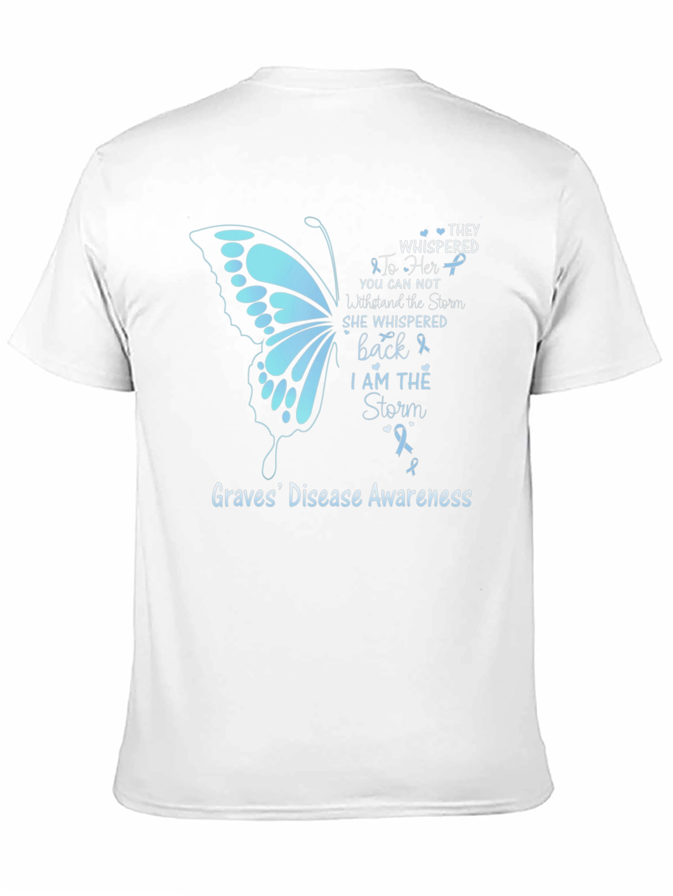 Graves Disease Awareness T-Shirt Butterfly Graphic