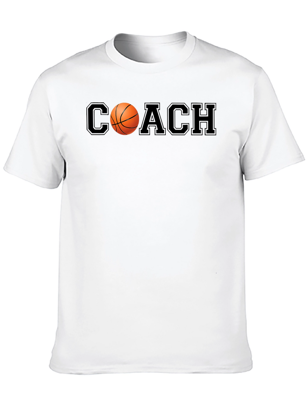 Basketball Coach Graphic Tee - Black