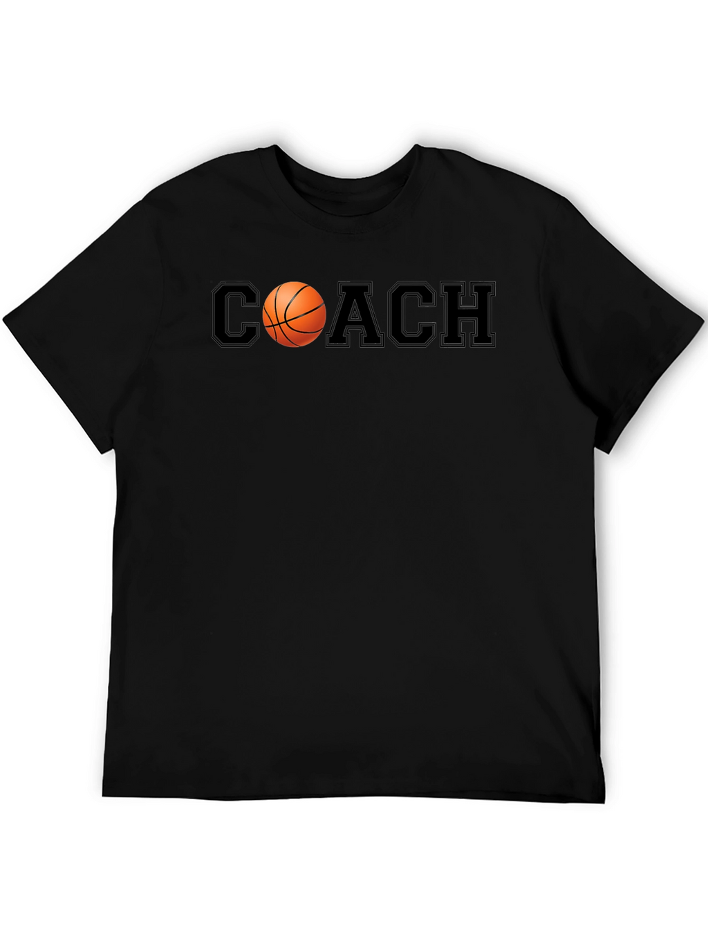 Basketball Coach Graphic Tee - Black