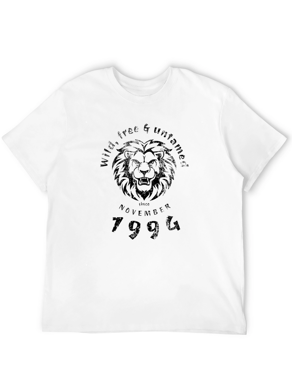 Wild Free Untamed Lion Graphic Tee - November 1994