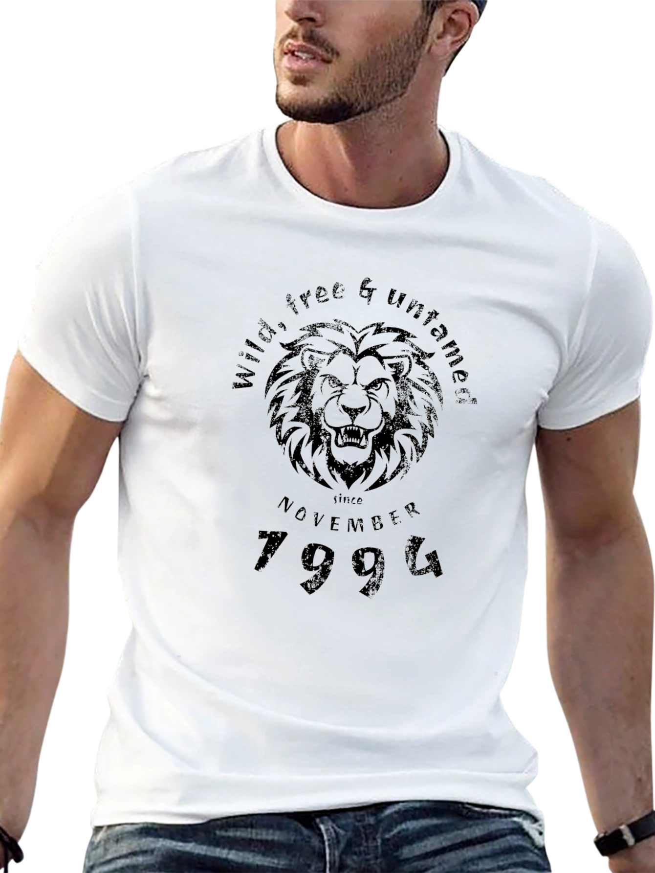 Wild Free Untamed Lion Graphic Tee - November 1994
