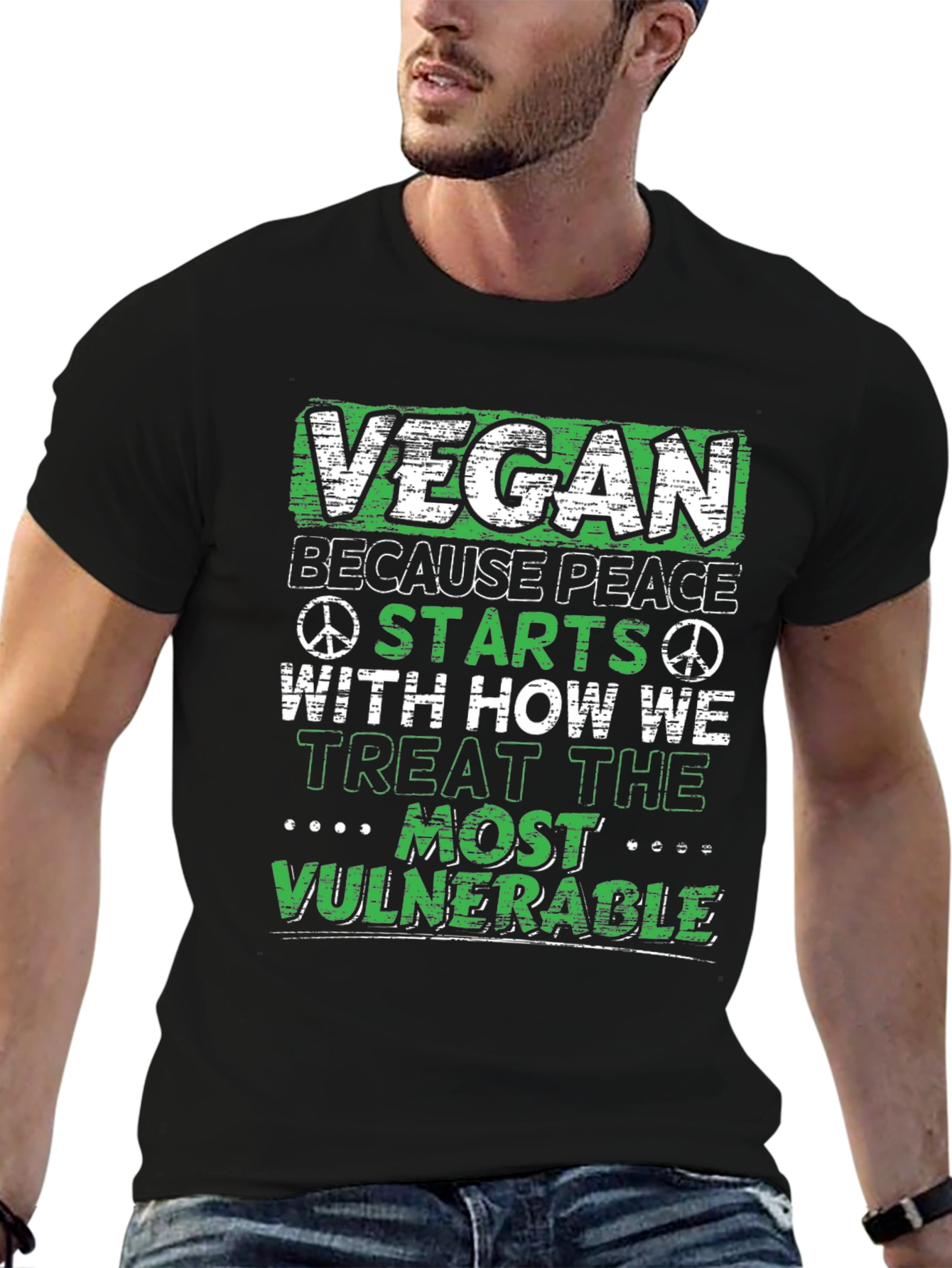 Vegan Peace T-Shirt: Vulnerable Animals