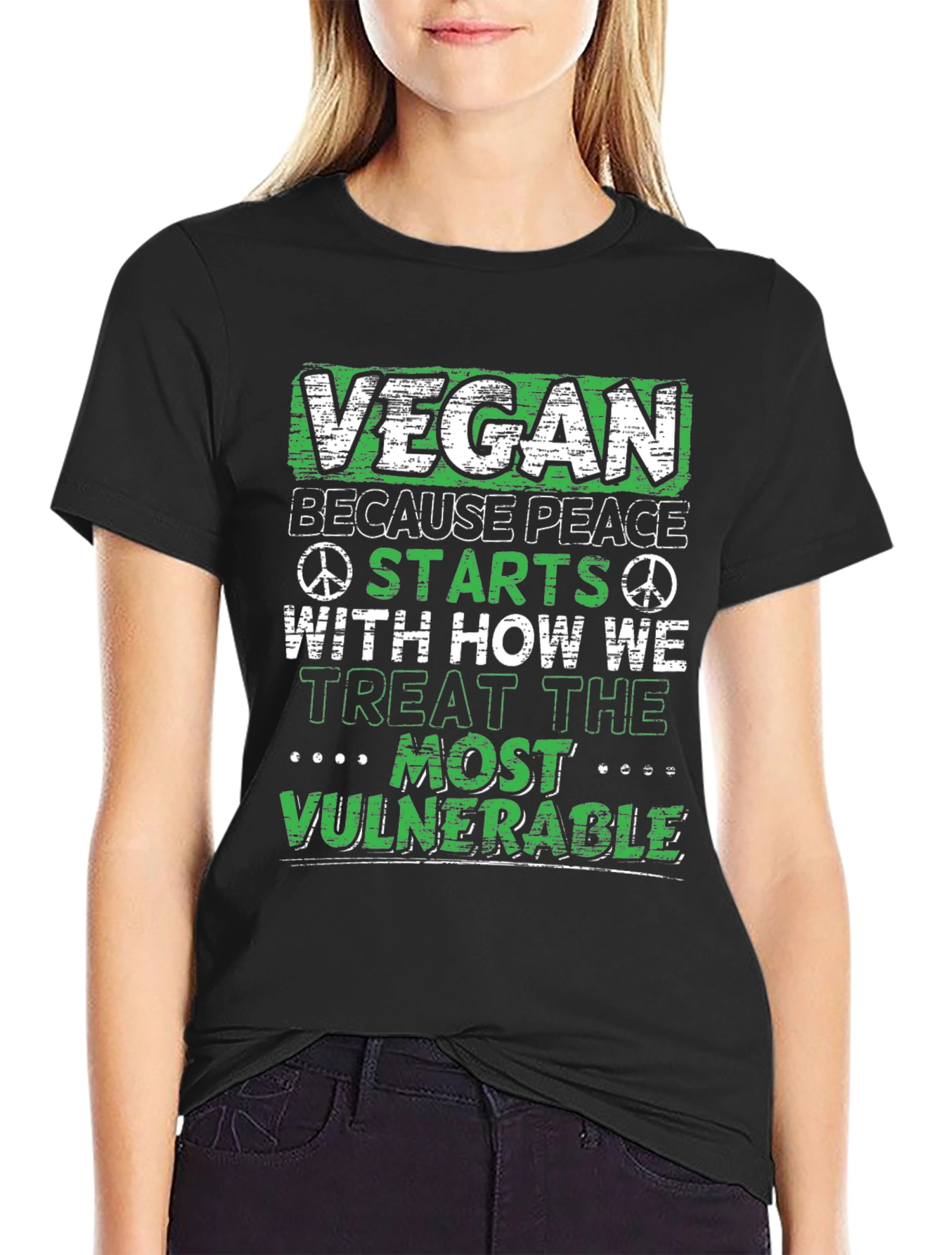 Vegan Peace T-Shirt: Vulnerable Animals
