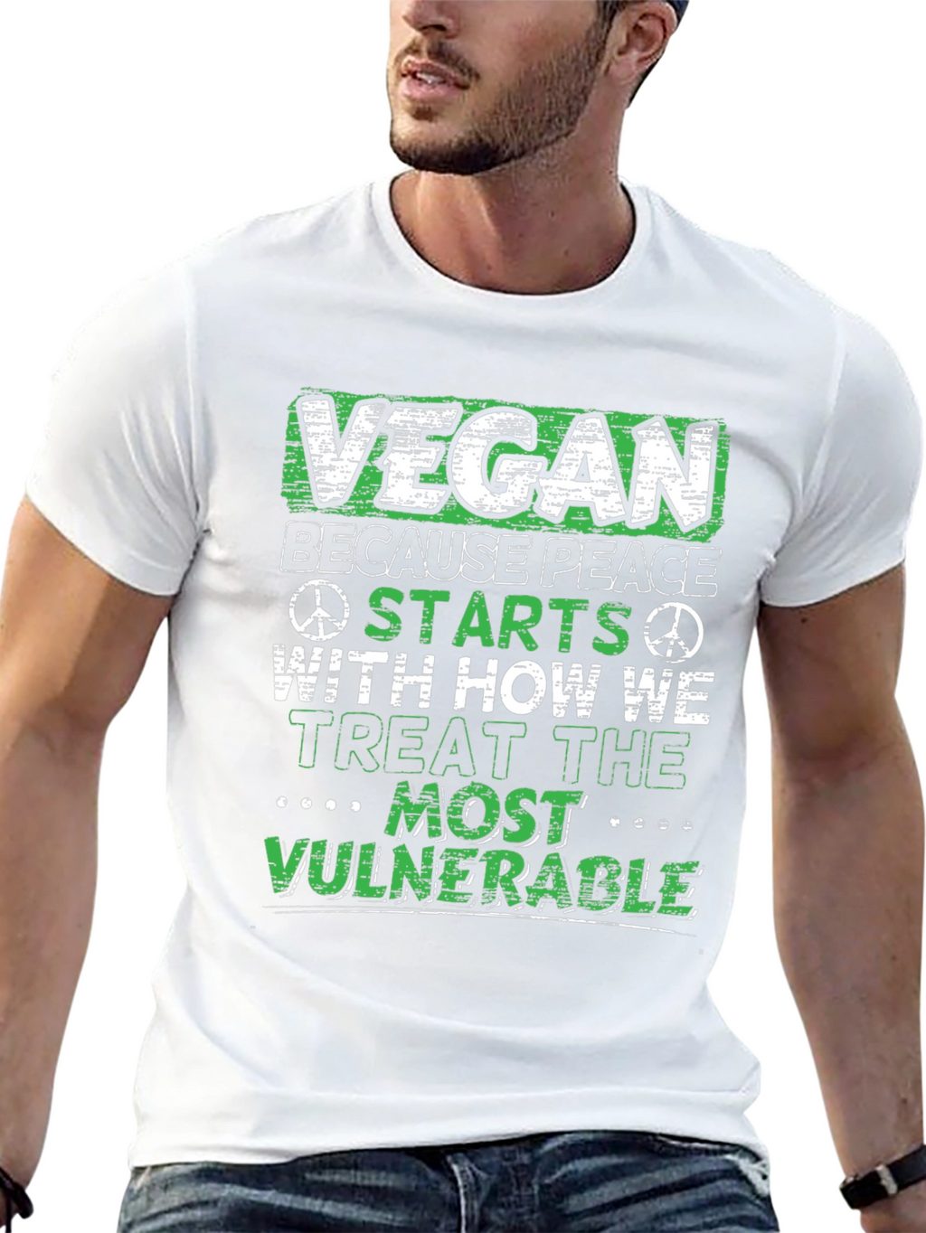 Vegan Peace T-Shirt: Vulnerable Animals