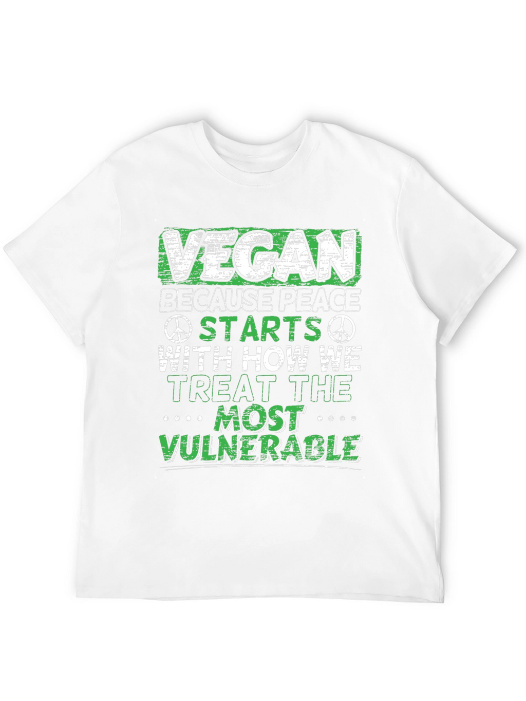 Vegan Peace T-Shirt: Vulnerable Animals