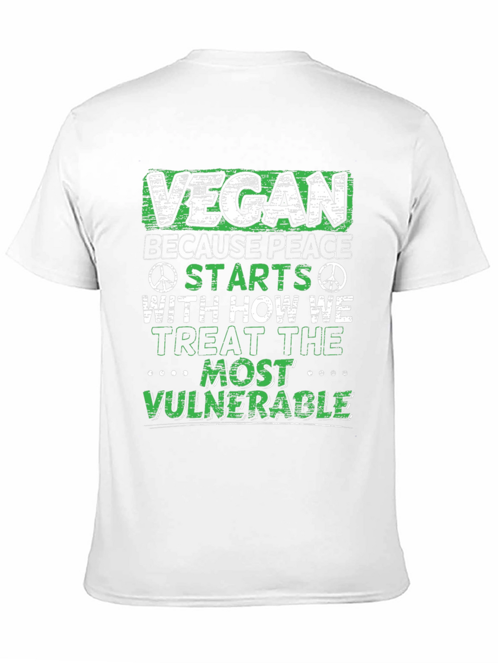 Vegan Peace T-Shirt: Vulnerable Animals