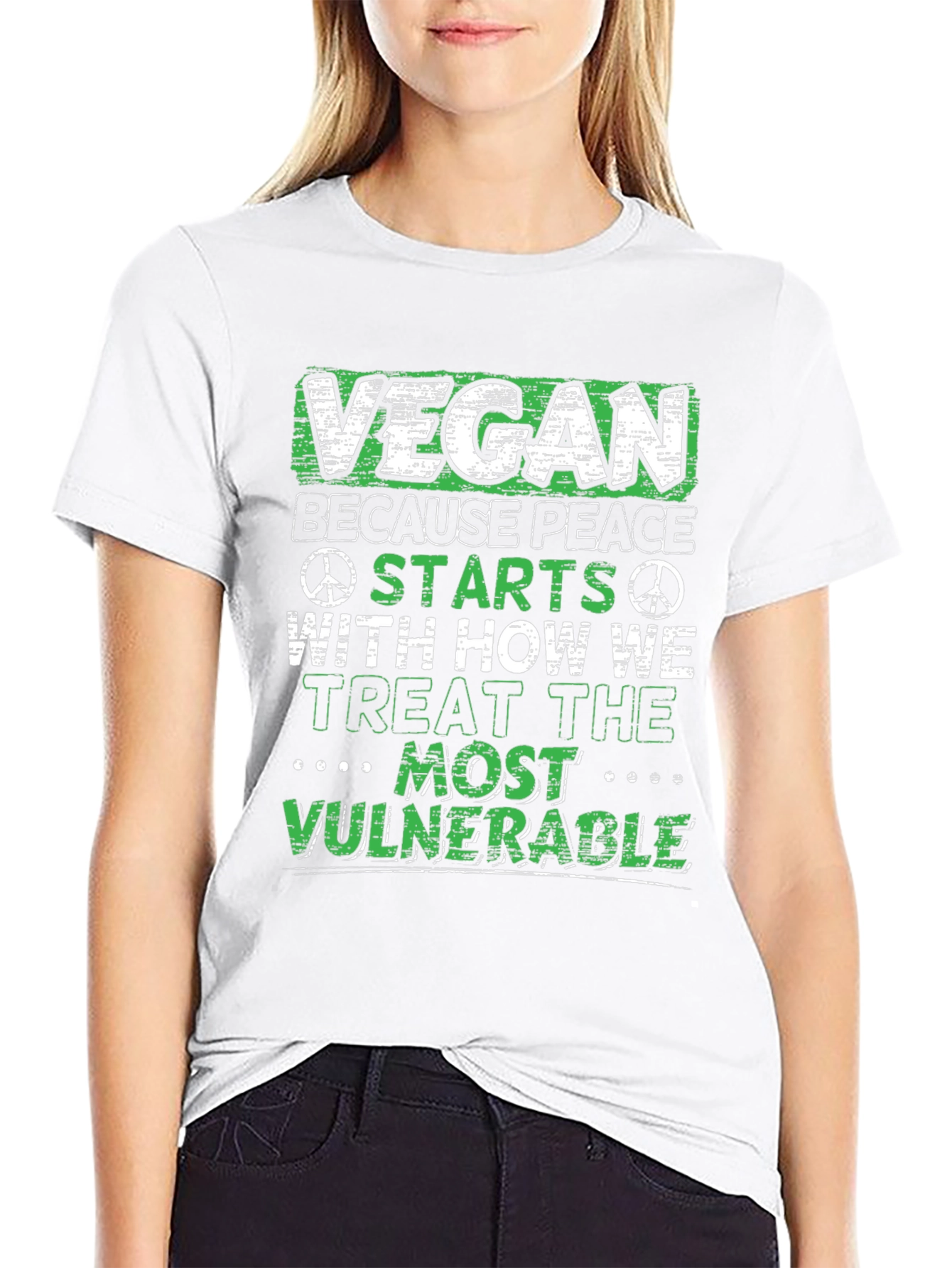 Vegan Peace T-Shirt: Vulnerable Animals