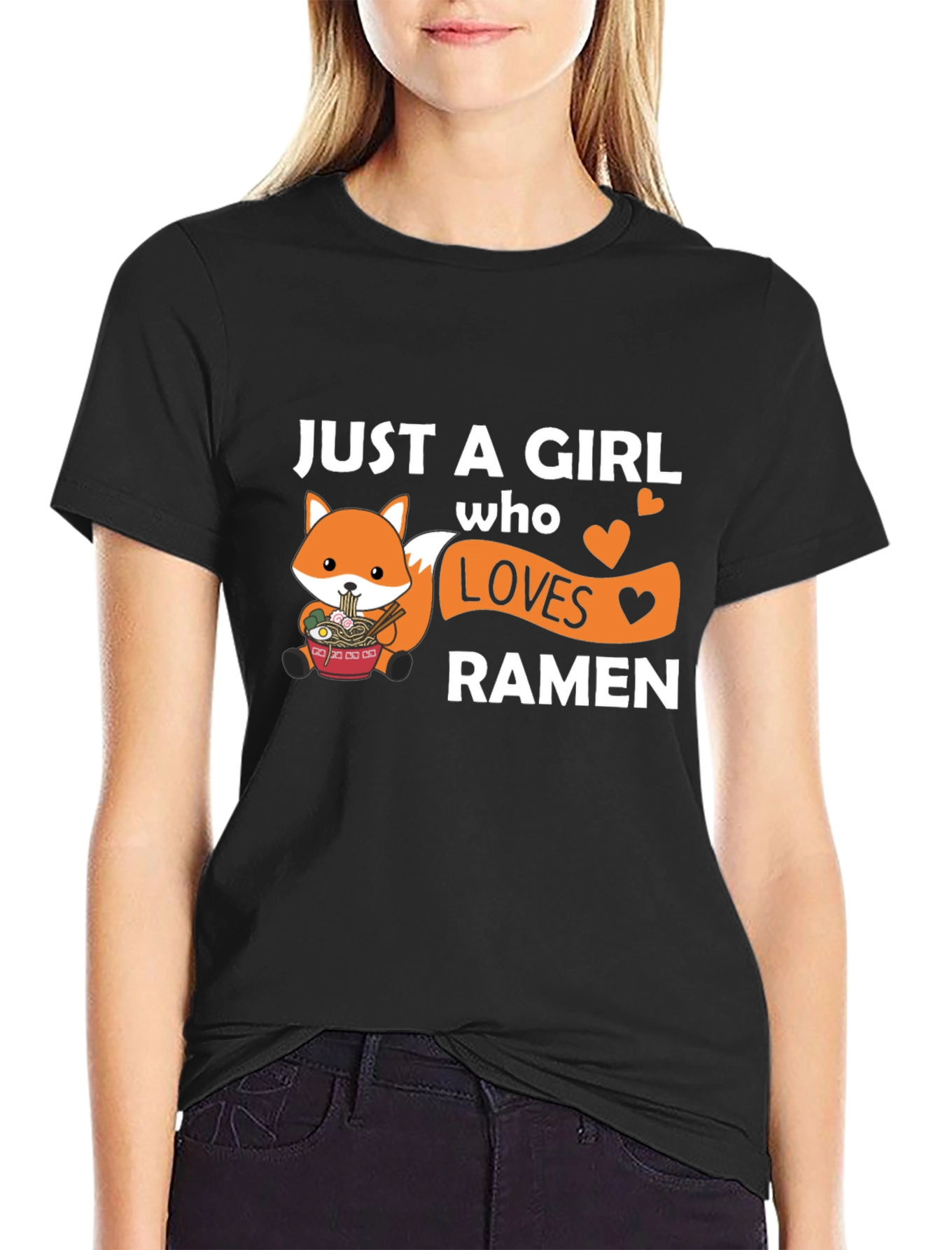Just a Girl Who Loves Ramen Graphic Tee