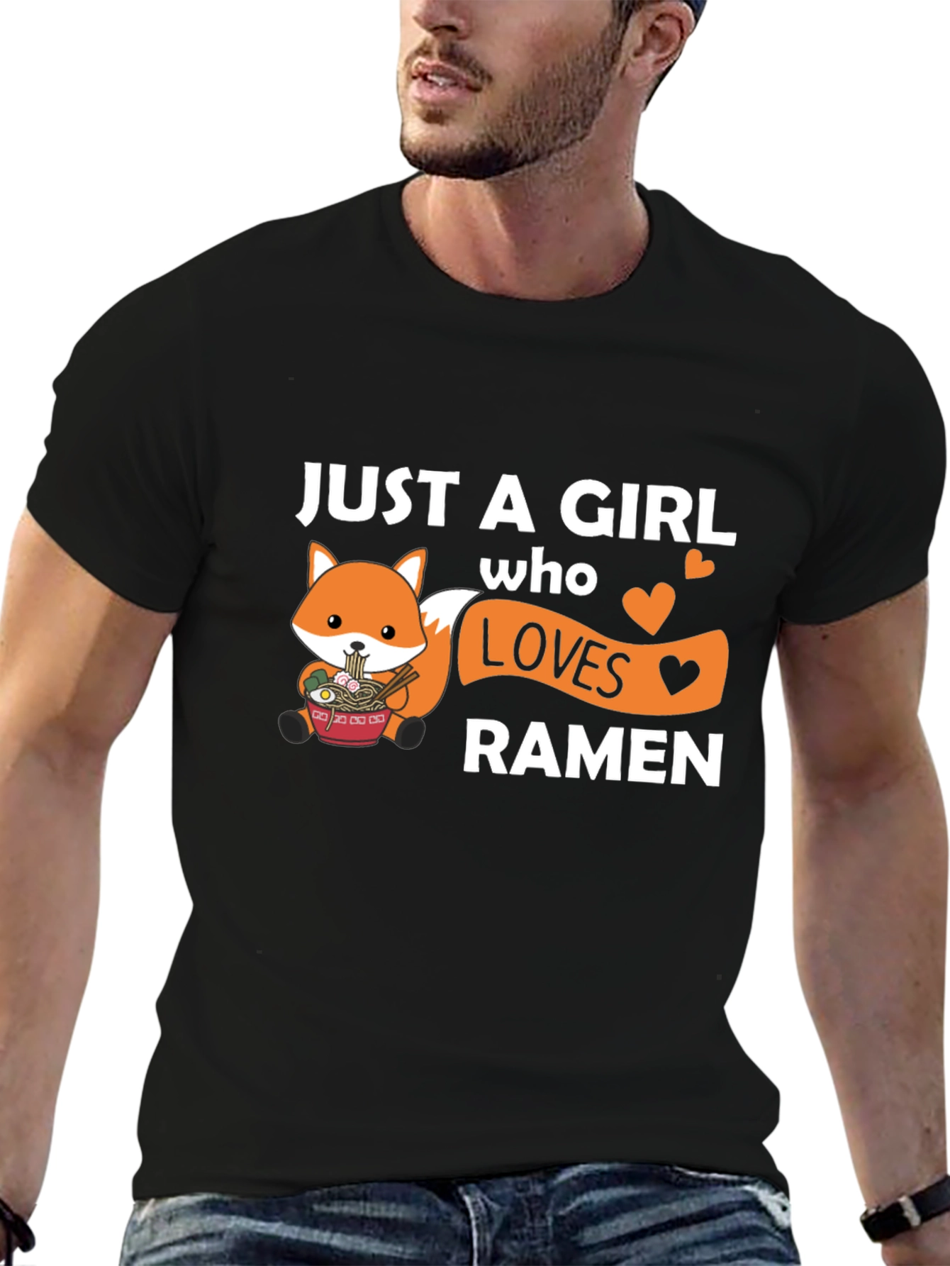 Just a Girl Who Loves Ramen Graphic Tee