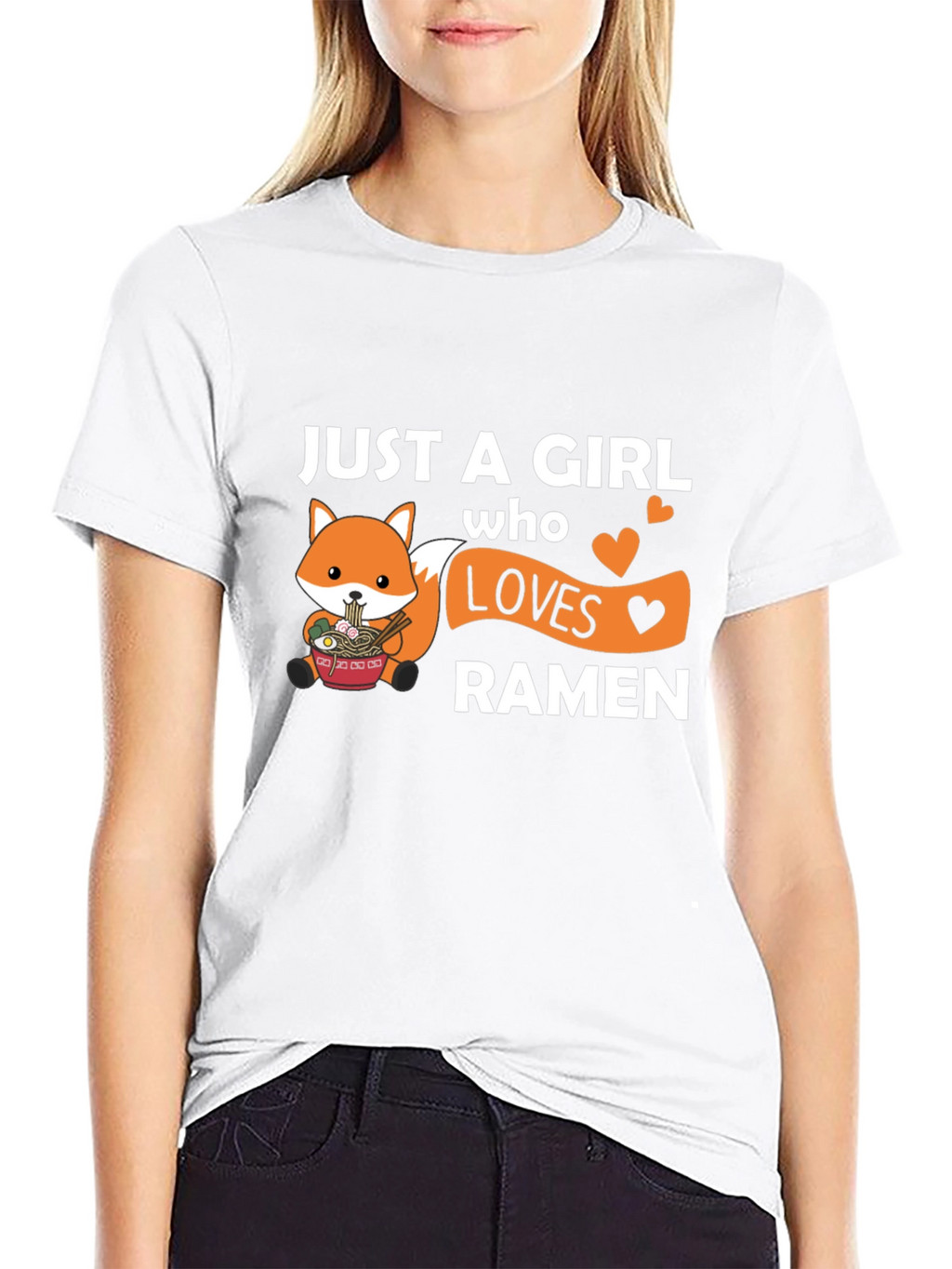 Just a Girl Who Loves Ramen Graphic Tee