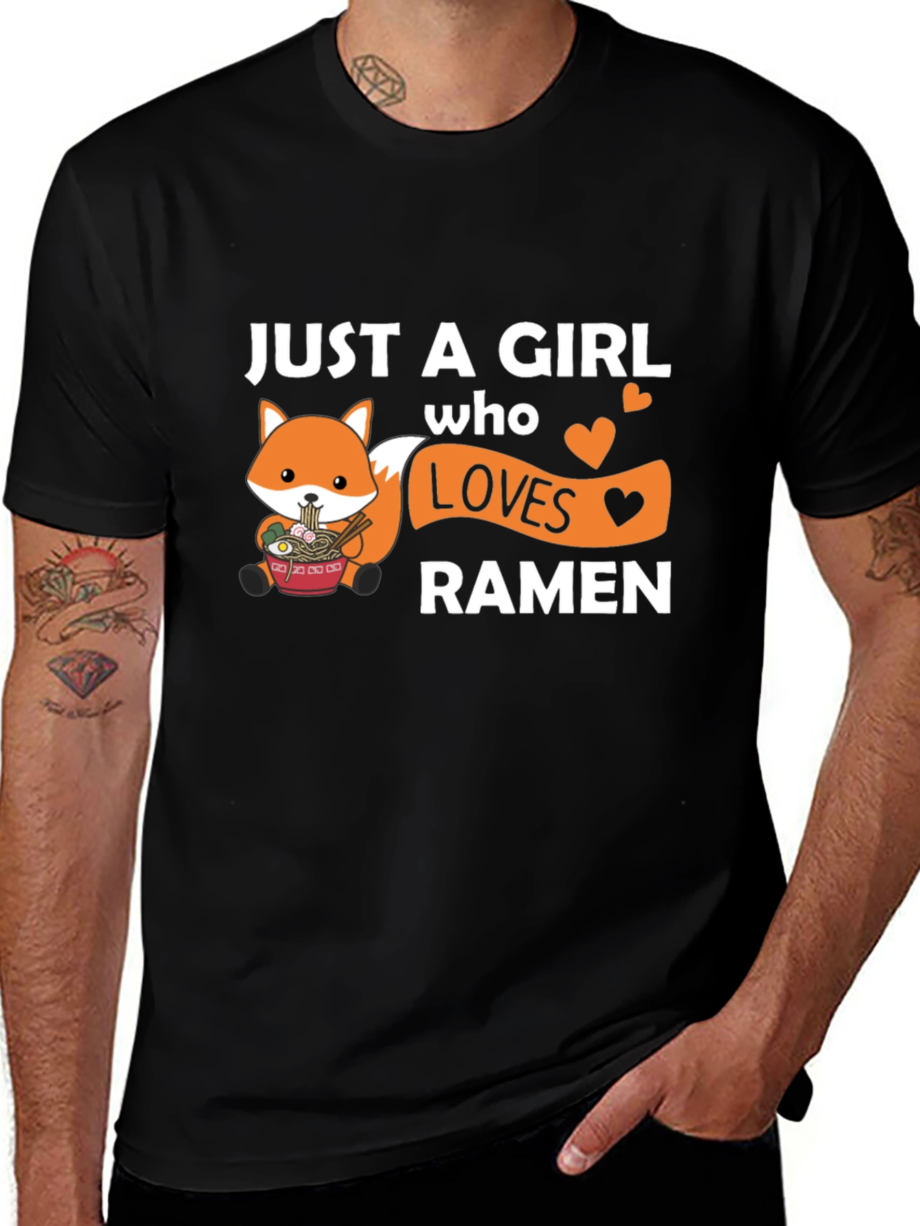 Just a Girl Who Loves Ramen Graphic Tee