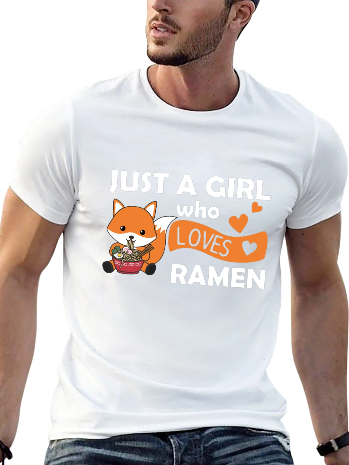 Just a Girl Who Loves Ramen Graphic Tee