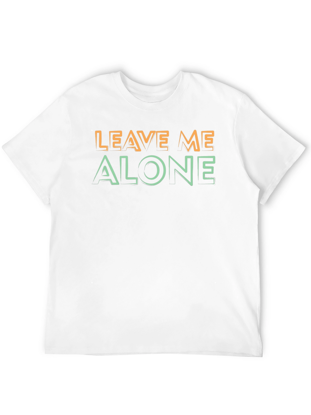 Leave Me Alone Graphic Tee - Black Cotton